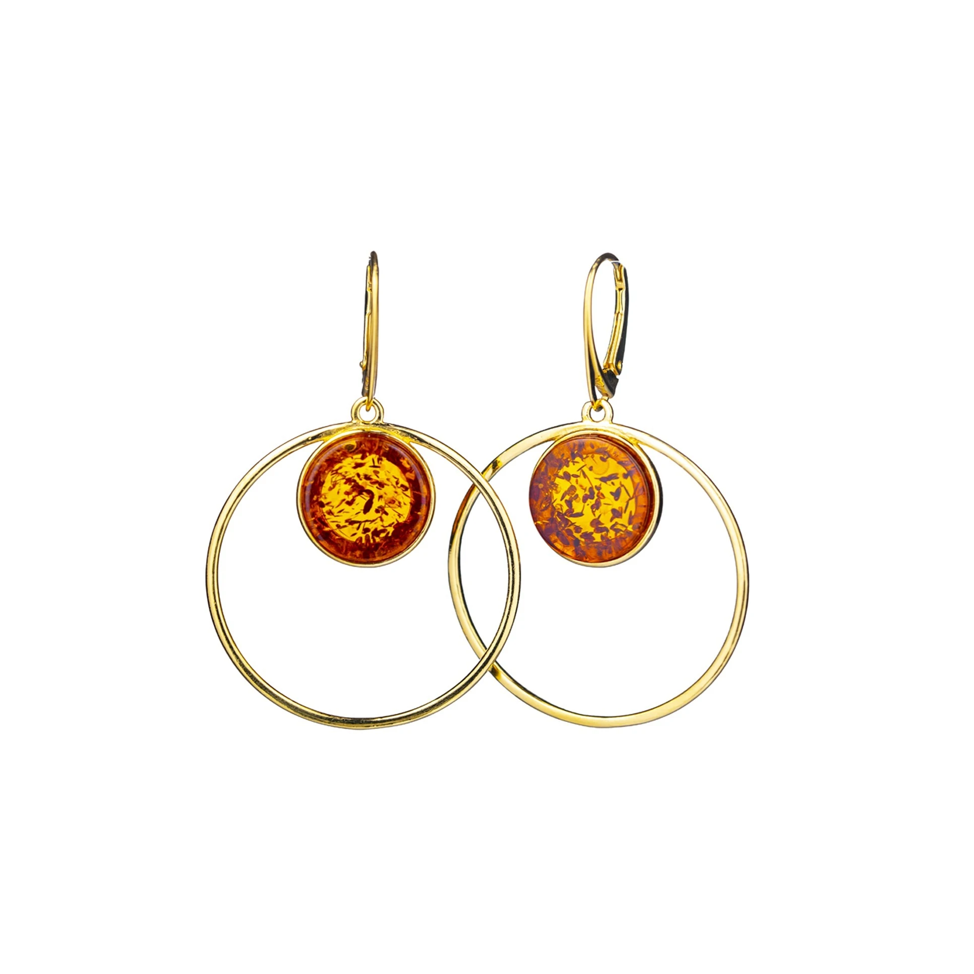 Thumbnail of Amy earrings with cognac amber