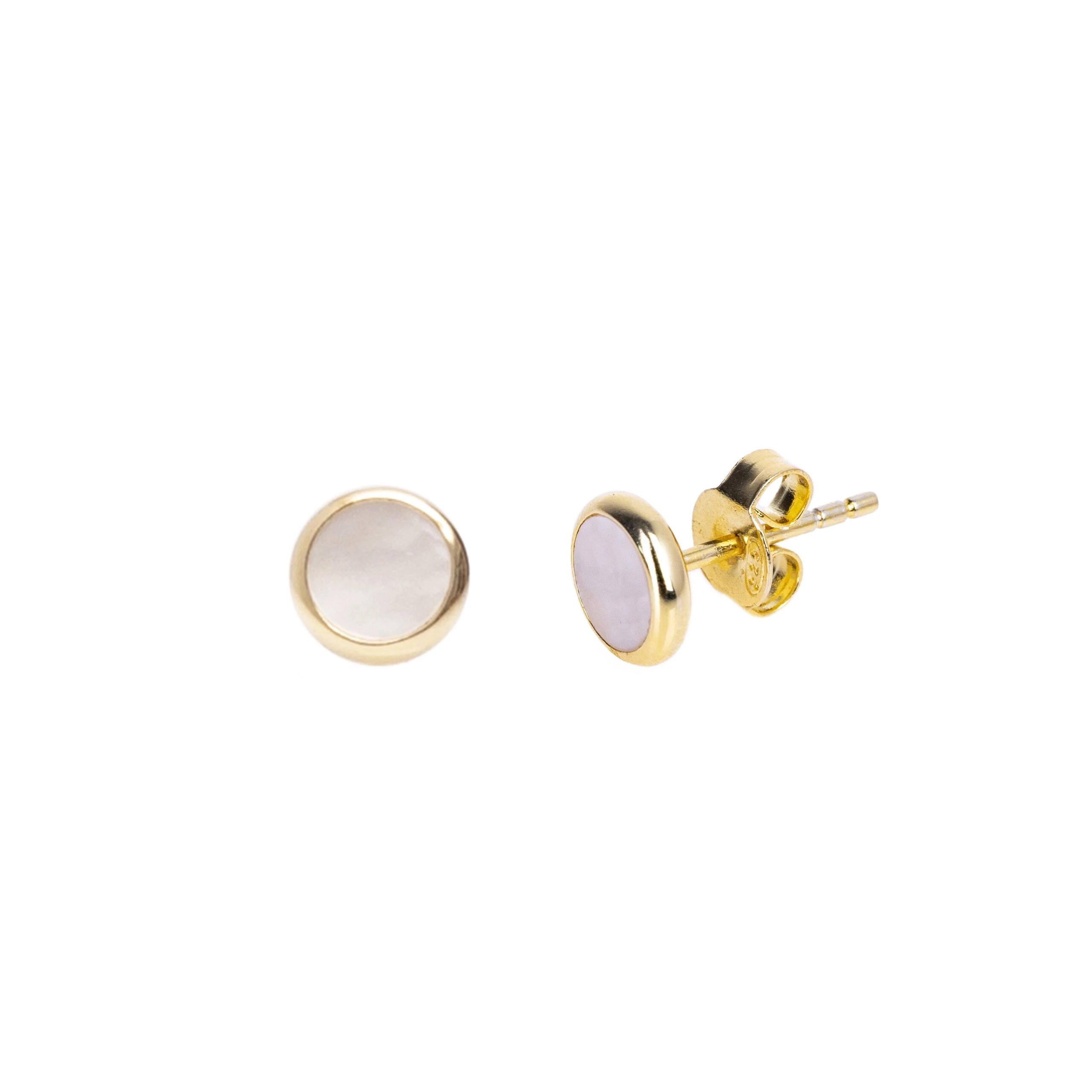 Thumbnail of Astra gold stud earrings