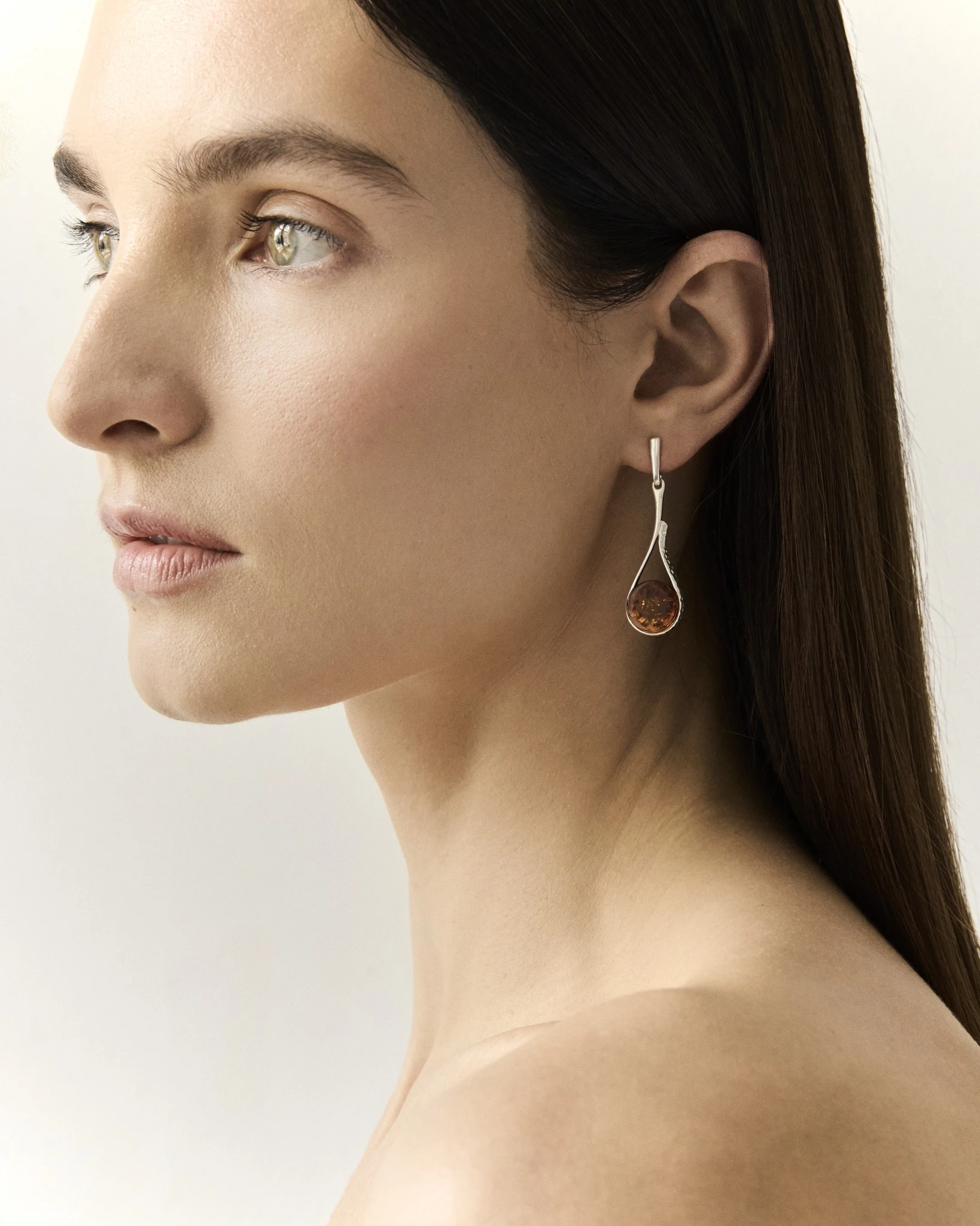 Aurora silver earrings