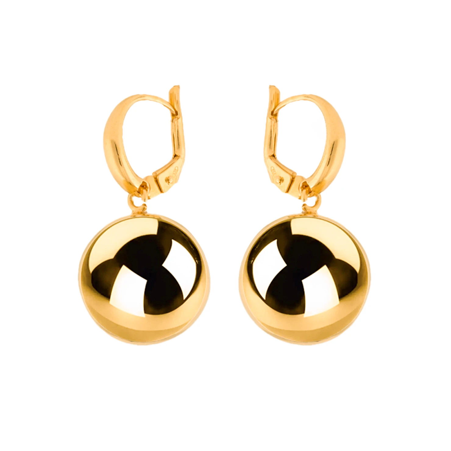 Thumbnail of Ball gold earrings