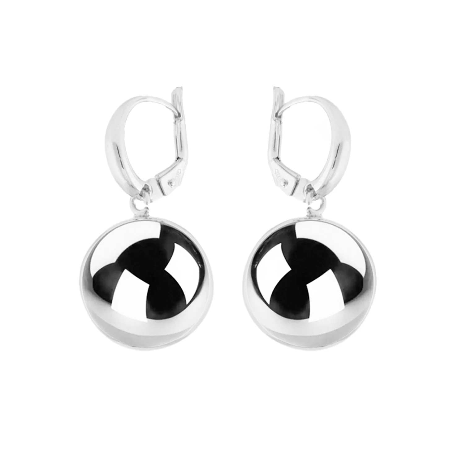 Thumbnail of Ball silver earrings