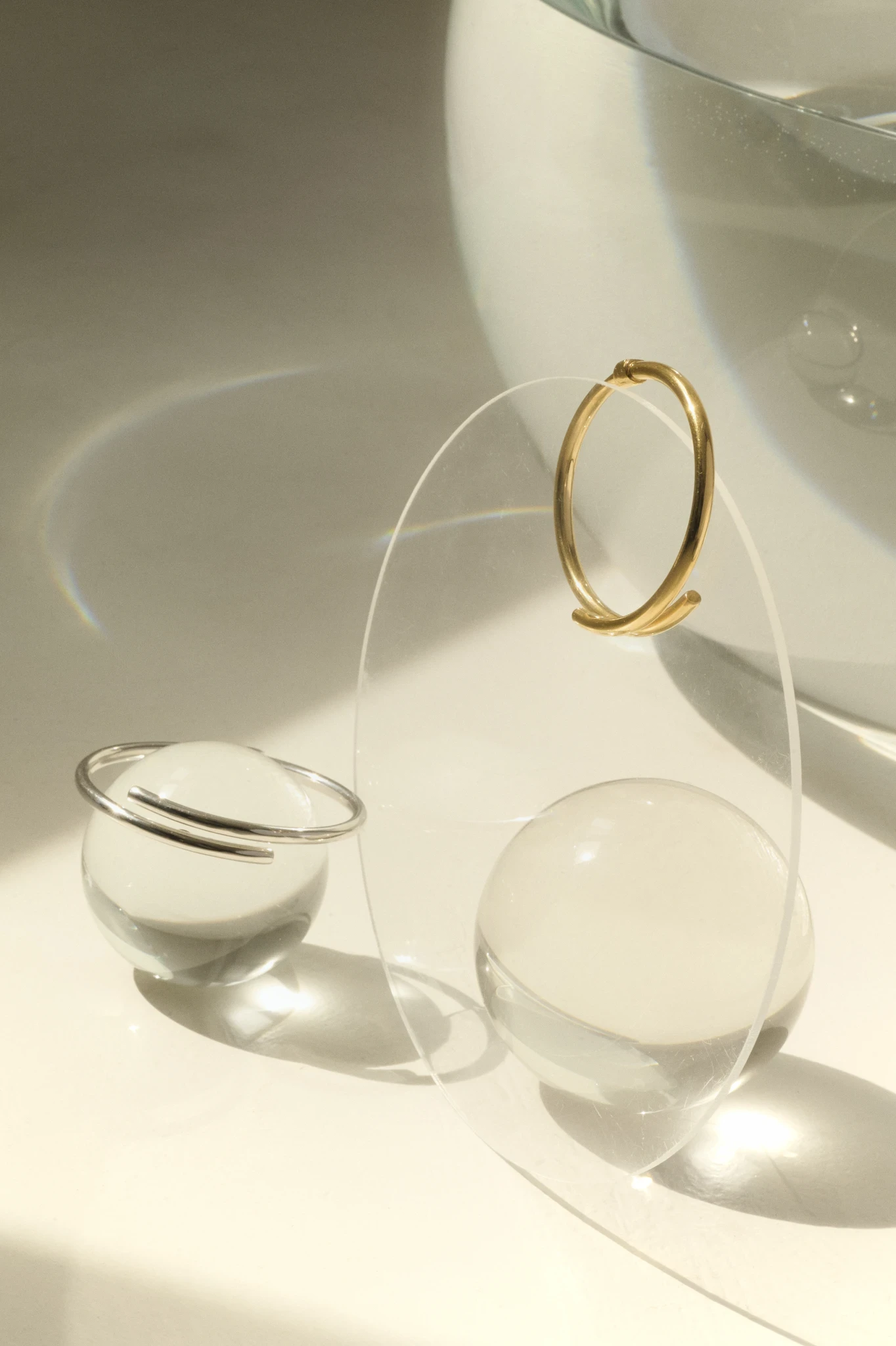 Elevate your style with our Gold Bangle Bracelet 🌟 Made from sterling silver with 18K gold plating, adjustable to fit any wrist size. Lightweight and timeless. Perfect for any outfit! ✨ #jewelry #bracelet