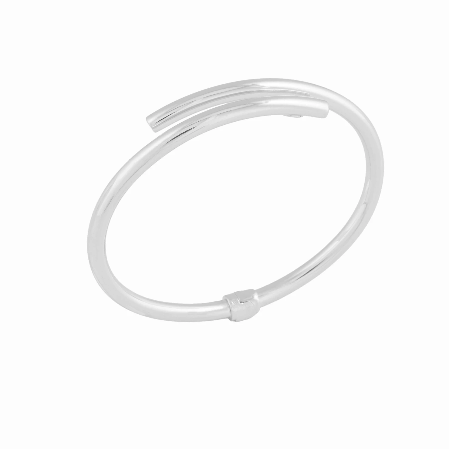 Thumbnail of Bar silver bangle bracelet