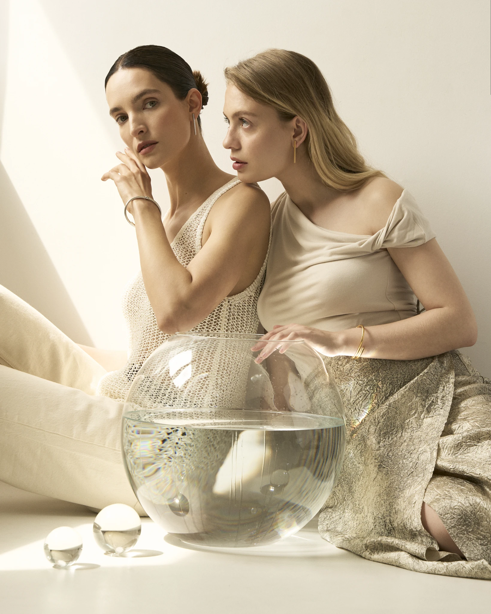 Thumbnail of Bar studs gold earrings