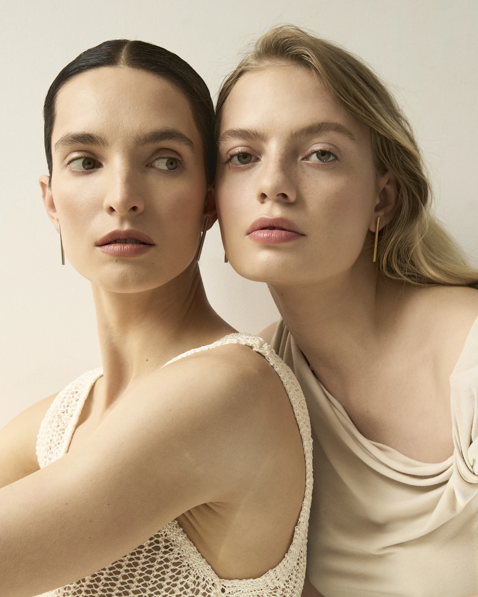 Thumbnail of Bar studs gold earrings