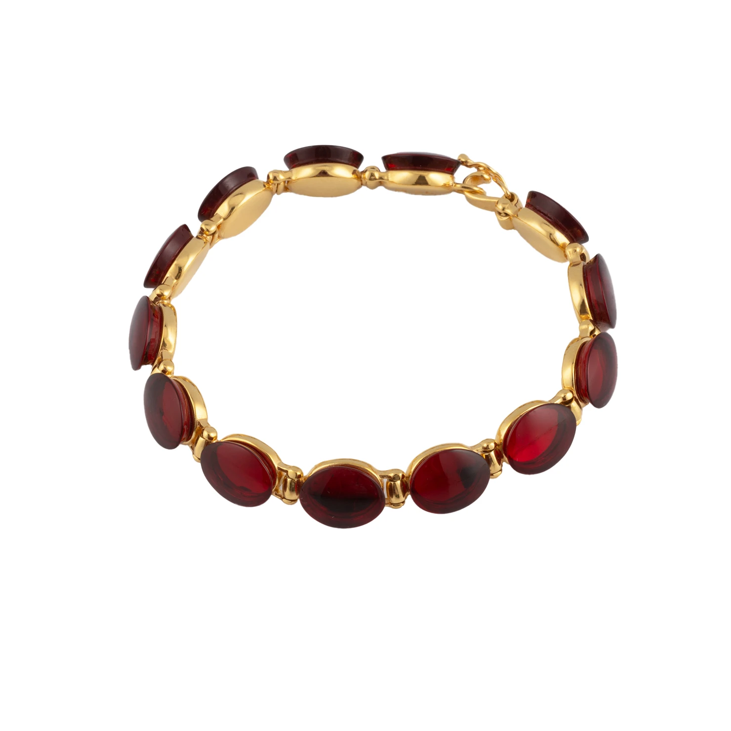Thumbnail of Carmen bracelet in gold with red amber