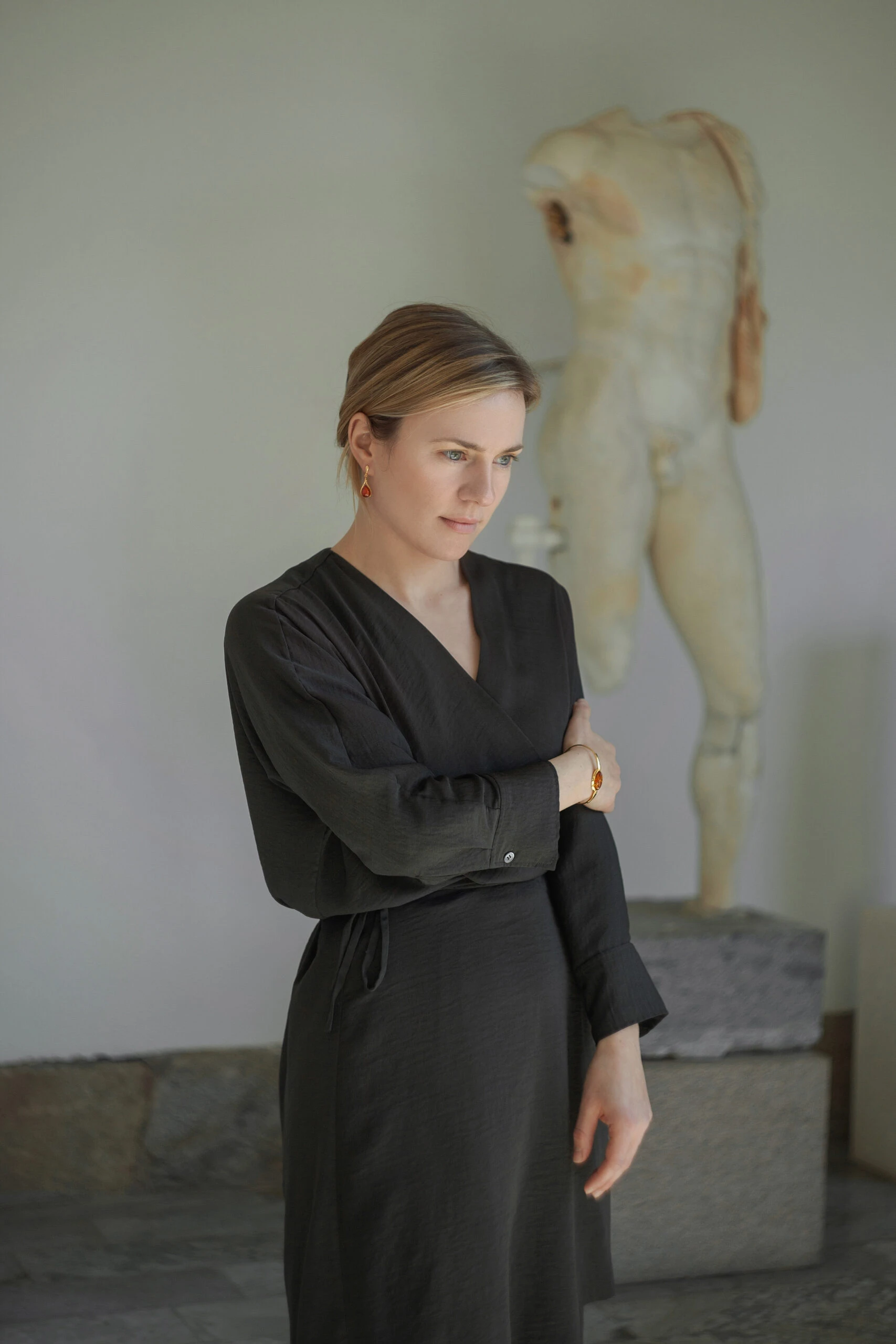 Thumbnail of Celine bracelet in gold with amber