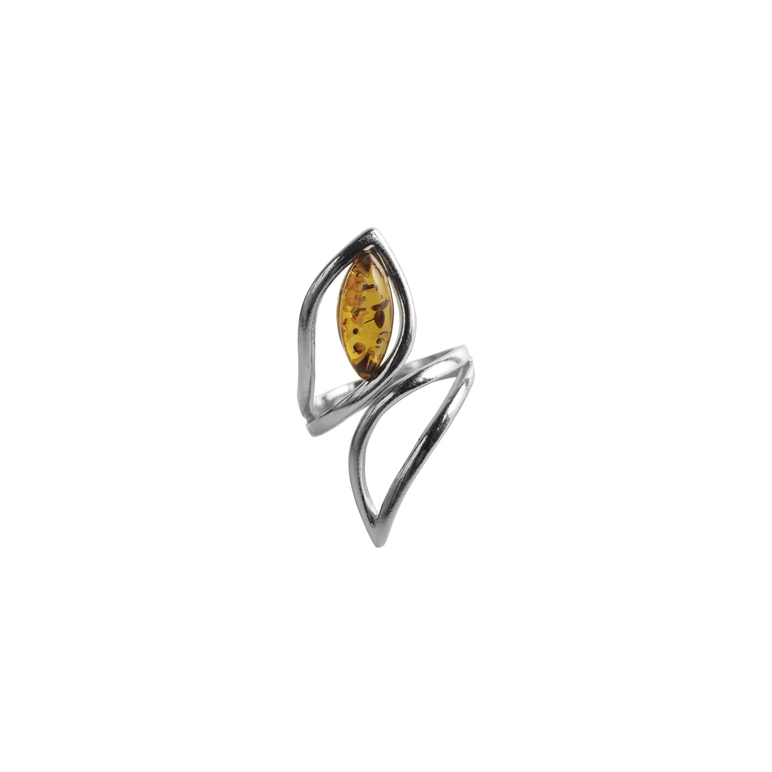 Thumbnail of Celine ring in silver with amber