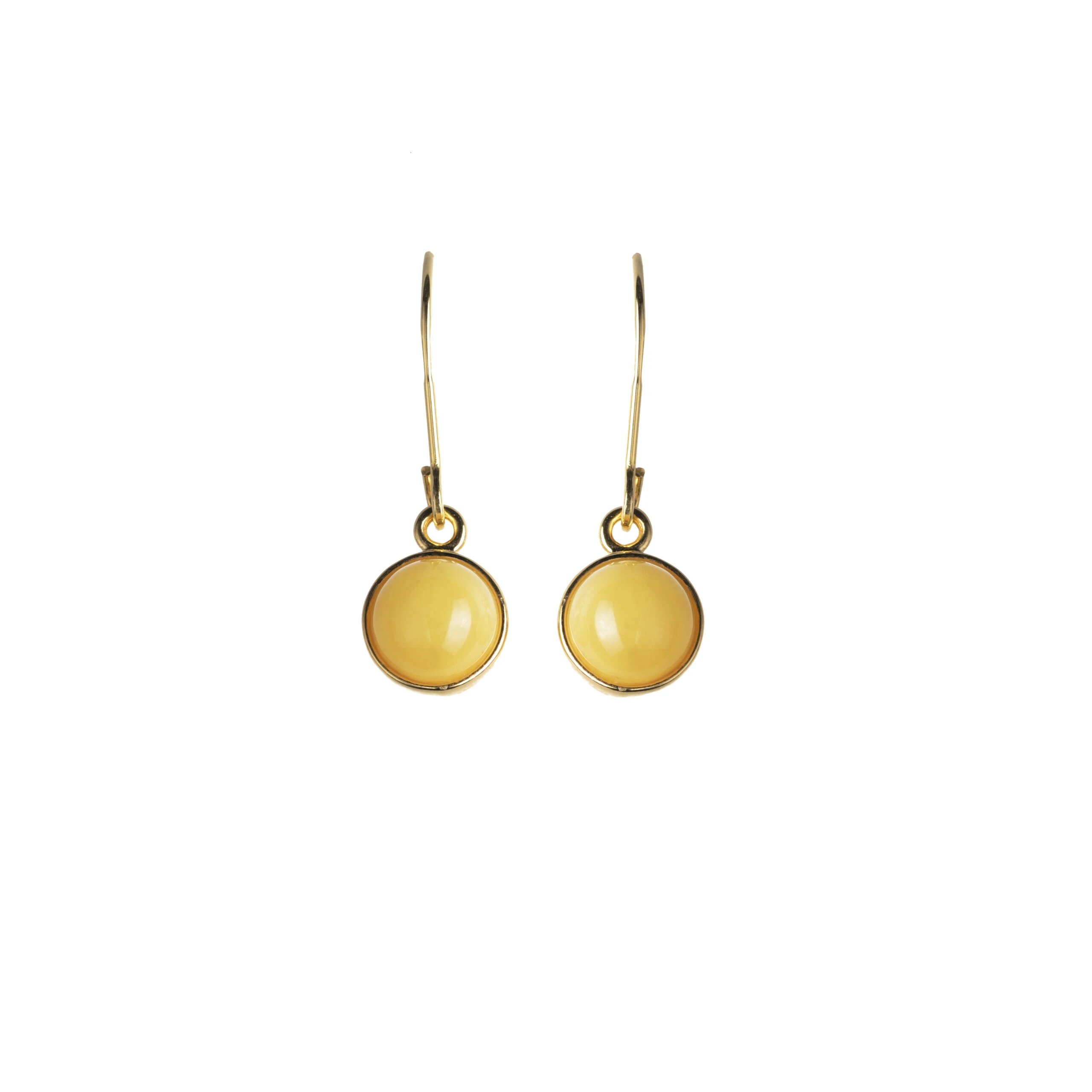 Thumbnail of Chloe gold earrings with milky amber