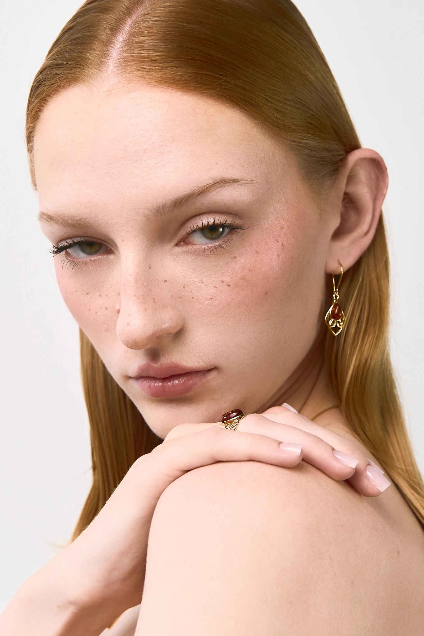 Evoke eternal connection with our gold ring featuring Baltic amber 🌟 Handcrafted, nickel-free, and inspired by Viking symbolism. Shop now! #AmberRing #JewelryWithMeaning