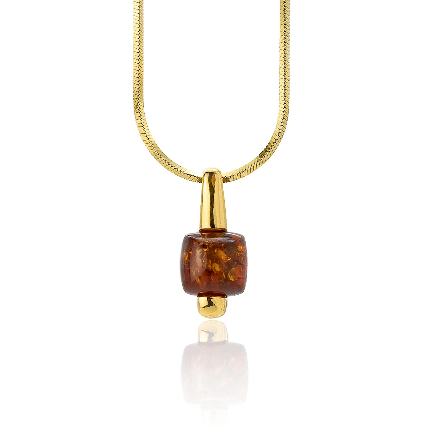 Thumbnail of Cornelia necklace with cognac amber