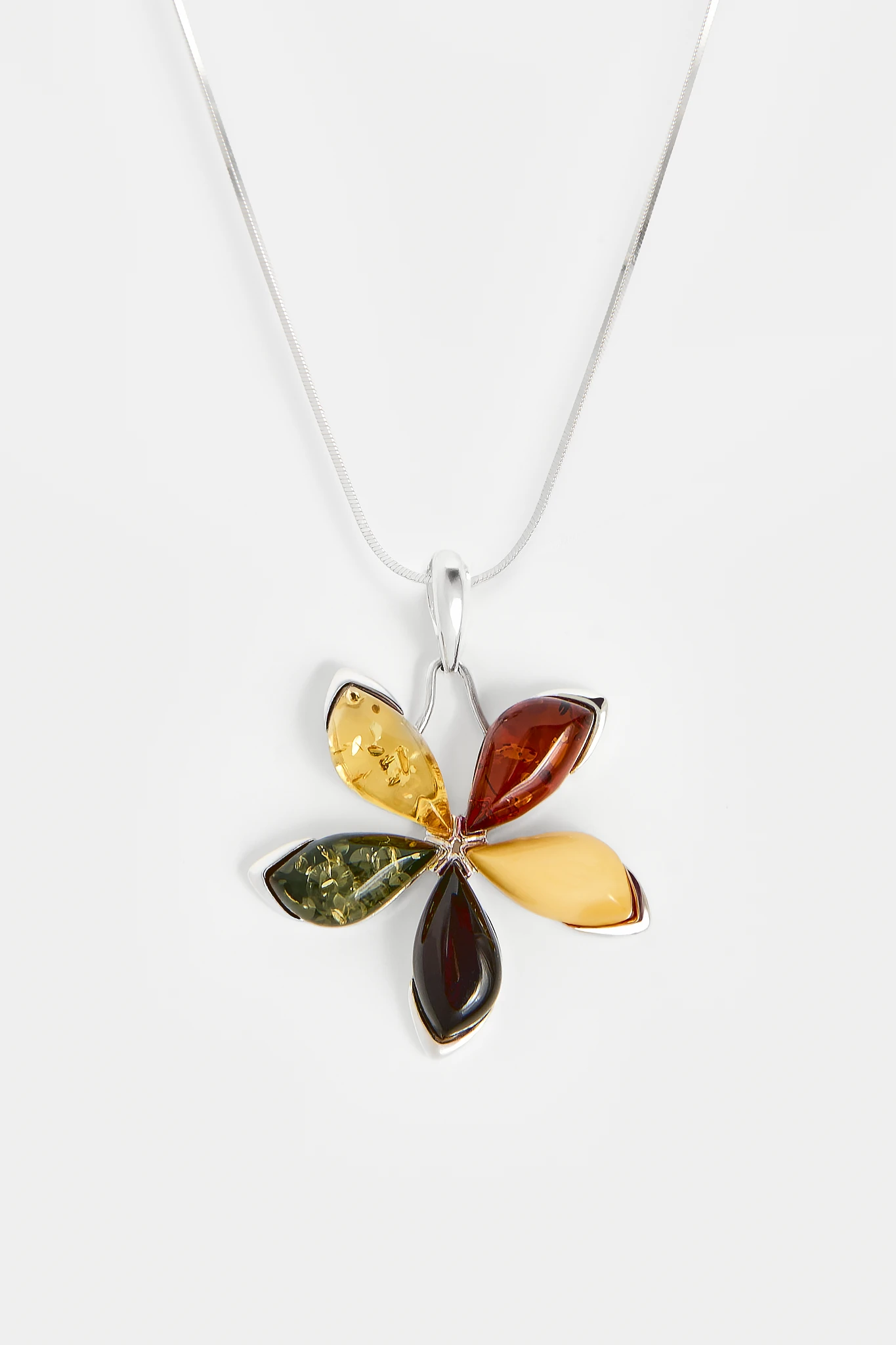 Flore halsband i silver