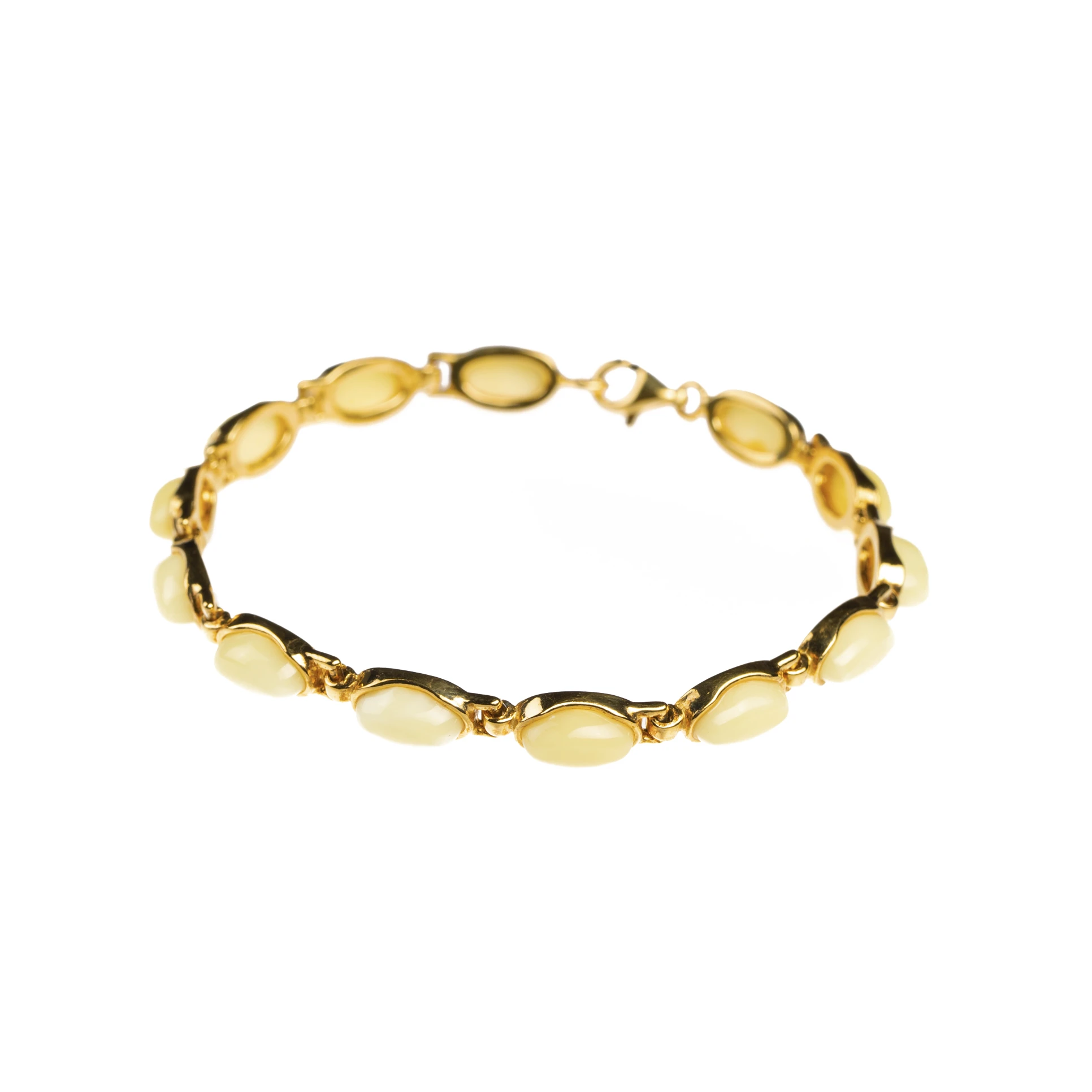 Grace bracelet with milky amber