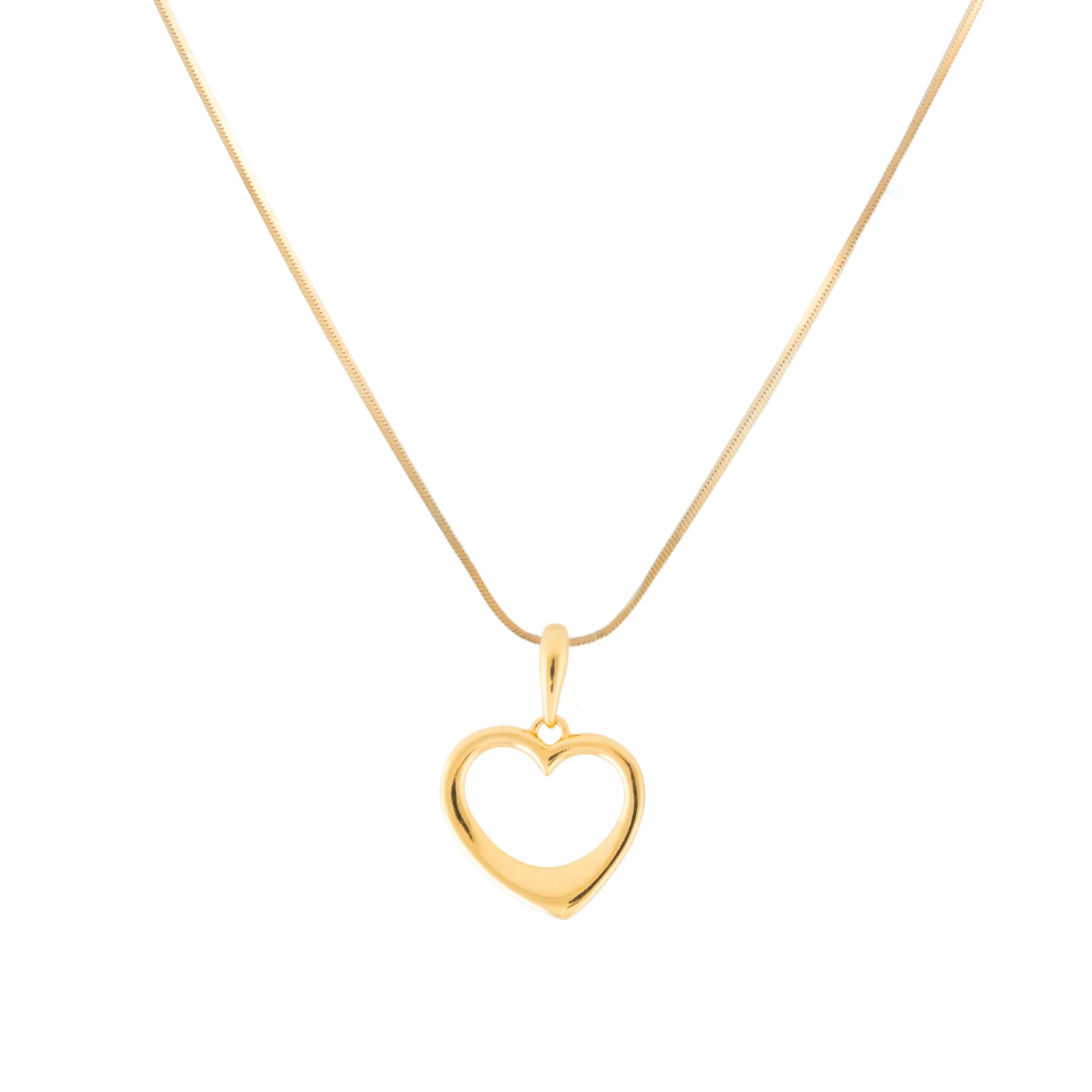 Heart necklace - gold