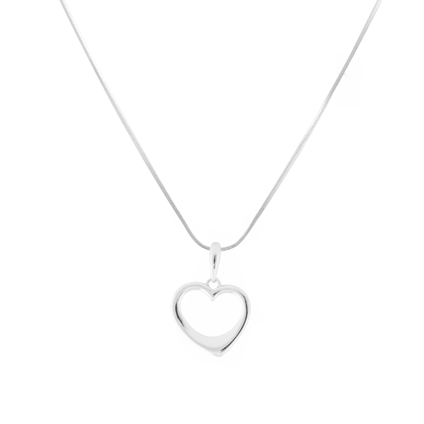 Thumbnail of Heart necklace - silver