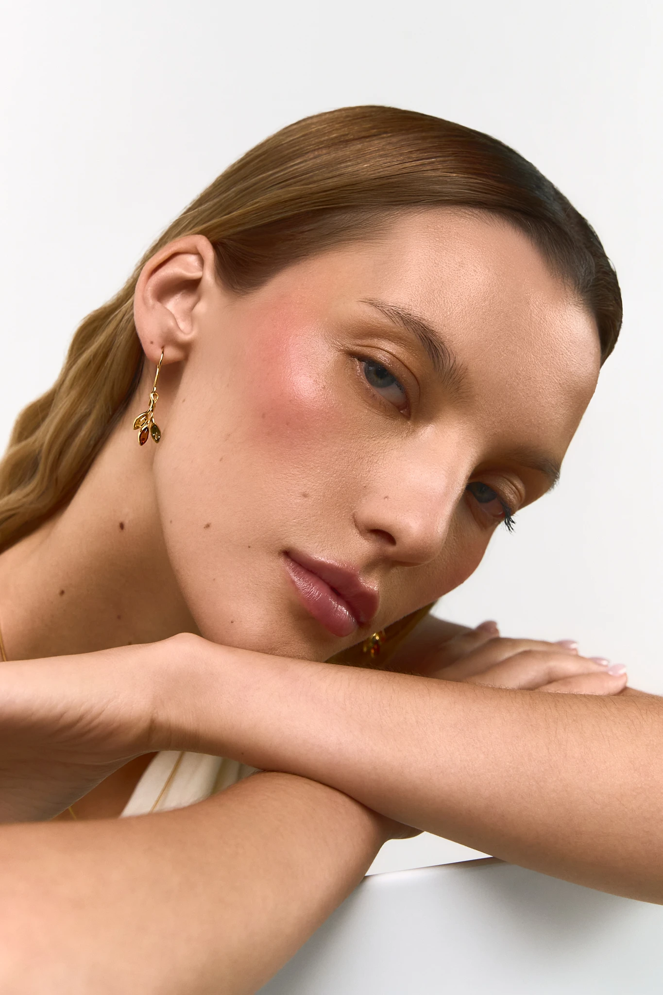 Thumbnail of Honey gold earrings