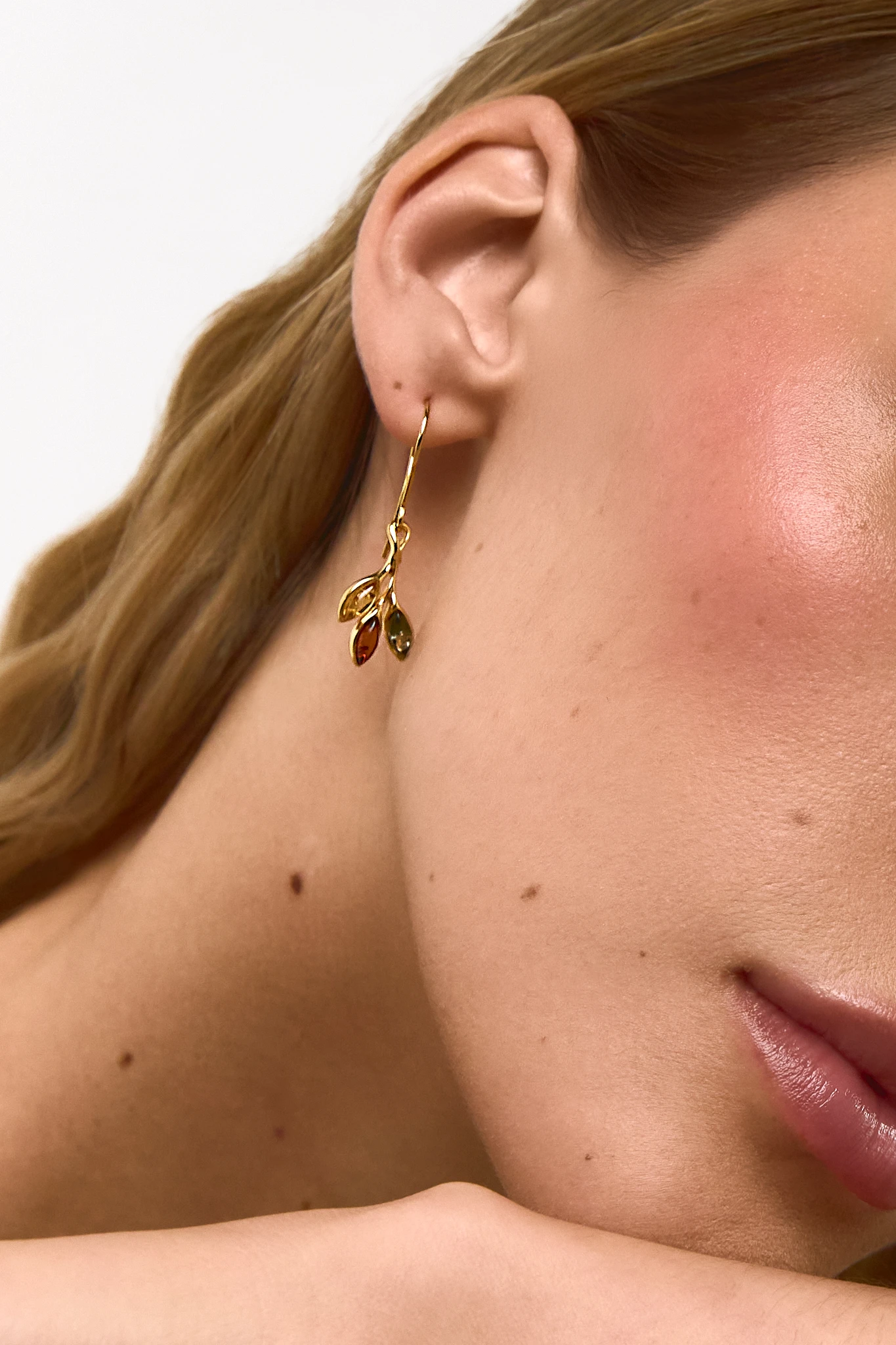 Honey gold earrings