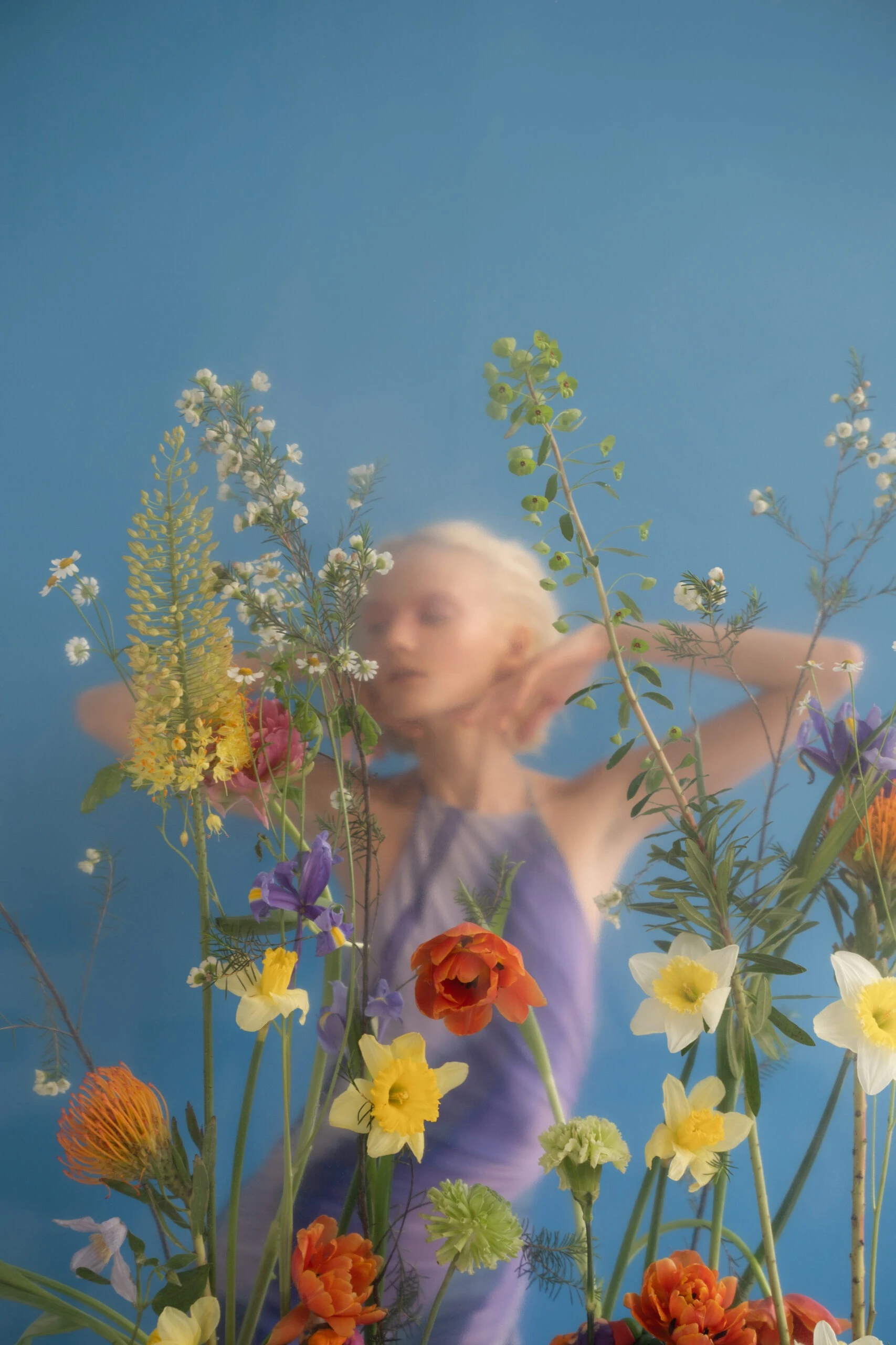 Thumbnail of Hoop earrings rainbow 26 mm