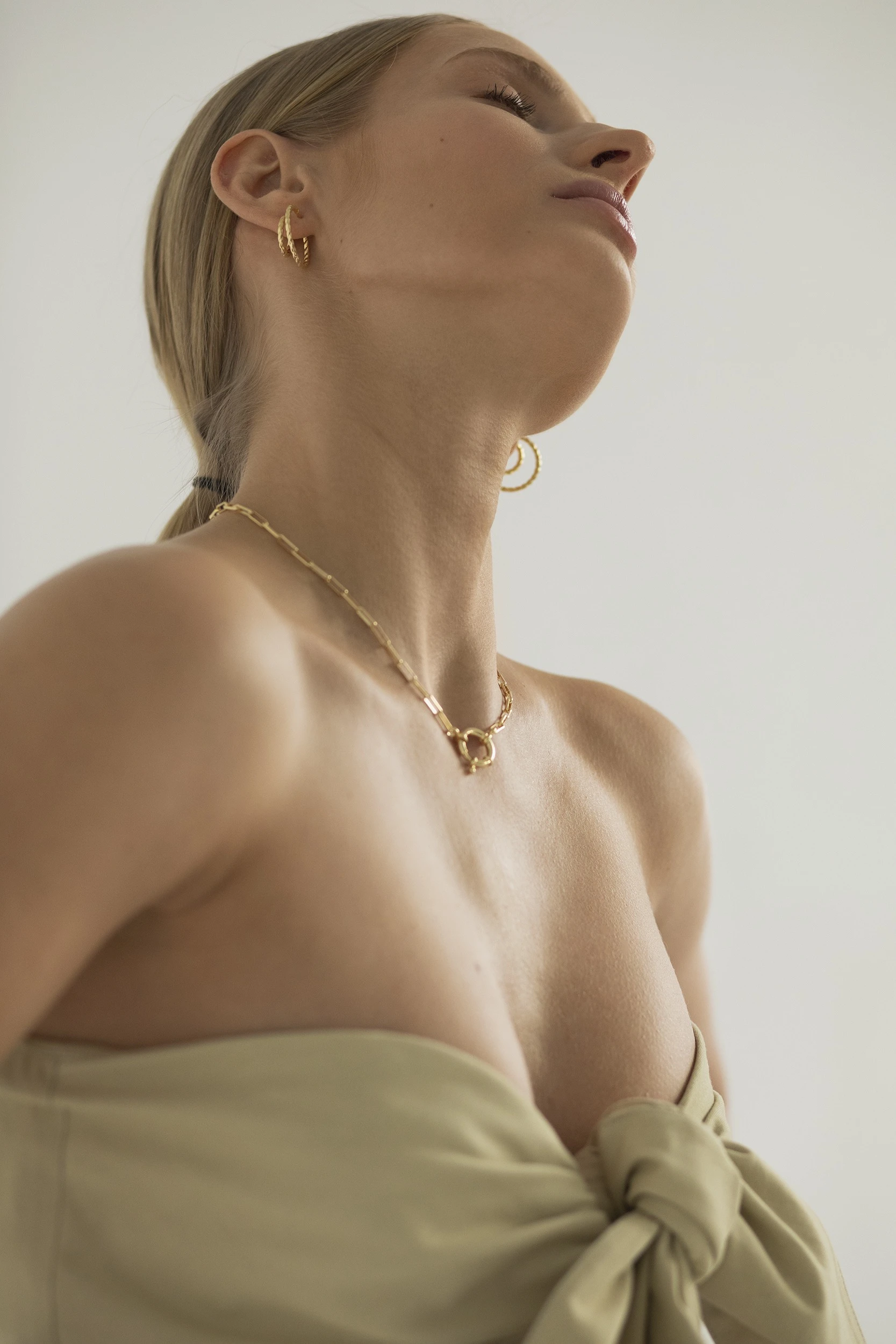 Miniatyrbild av Creoler vridna-guld 24mm