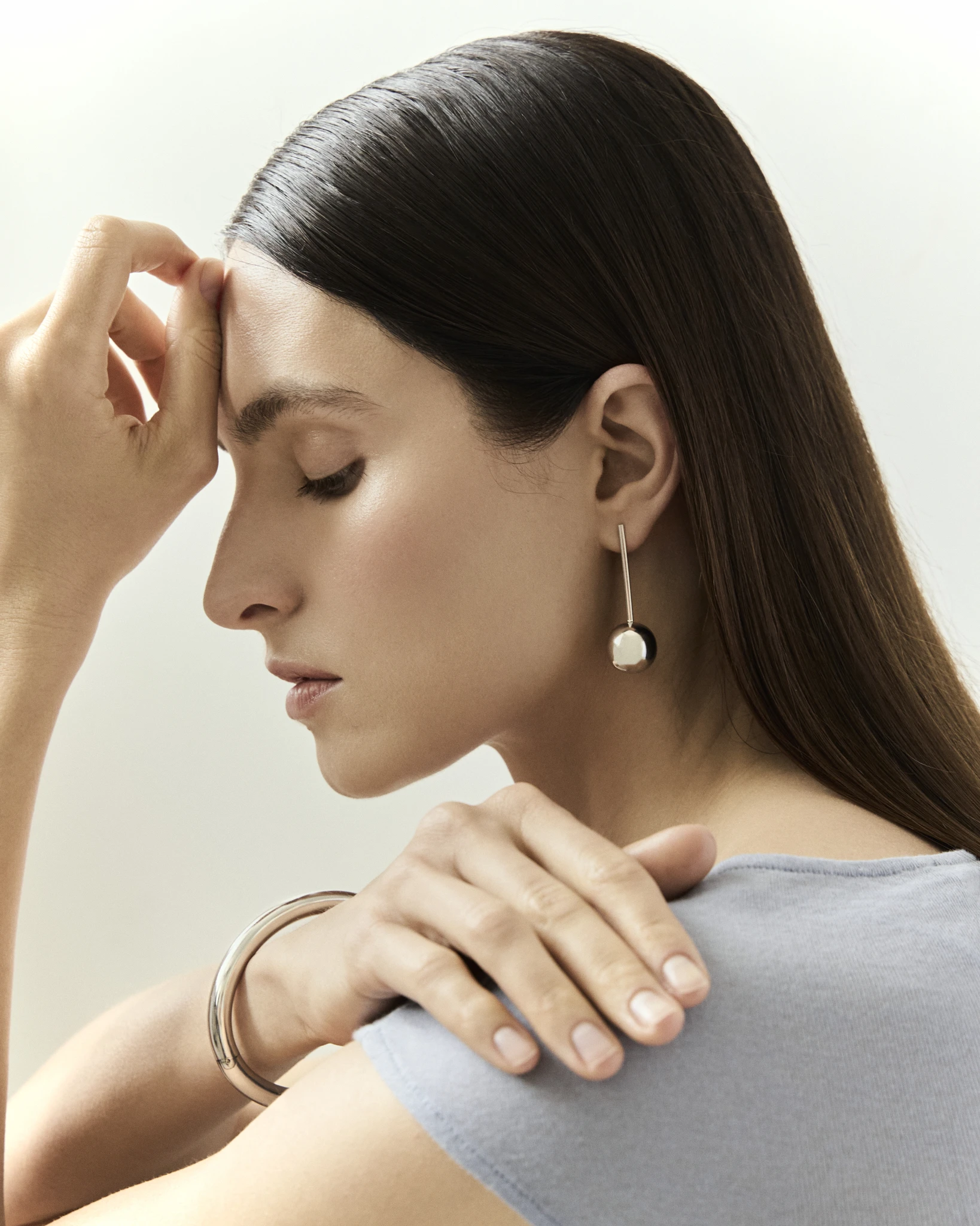 Thumbnail of Long Ball silver earrings