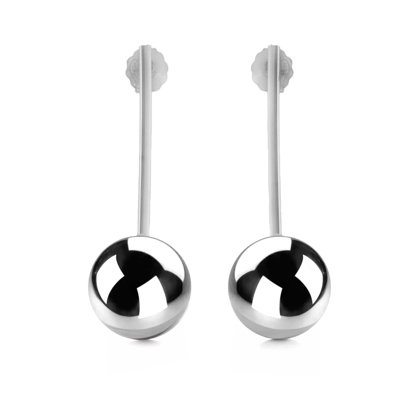 Thumbnail of Long Ball silver earrings
