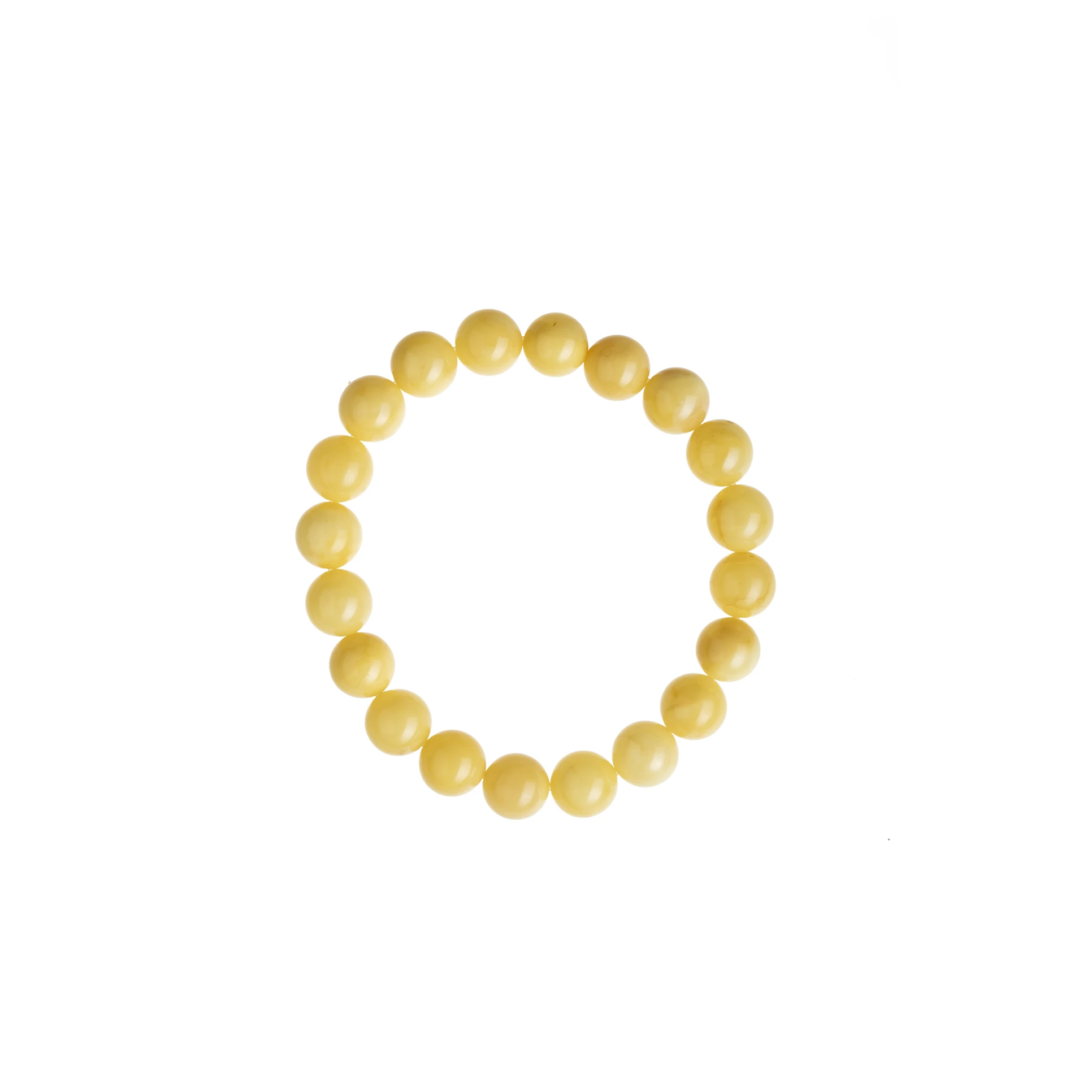 Milky amber bracelet