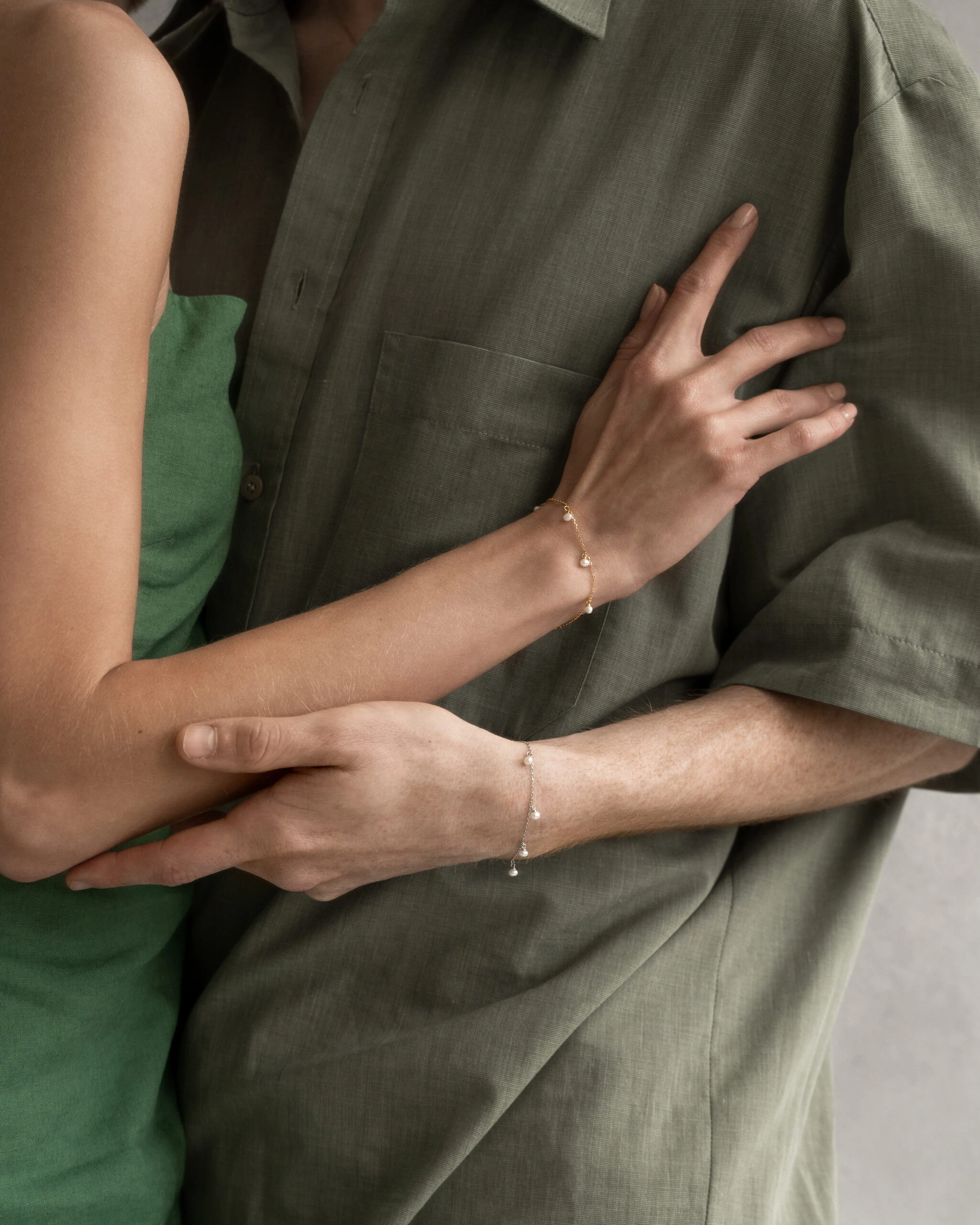 Miniatyrbild av Pärlarmband i silver