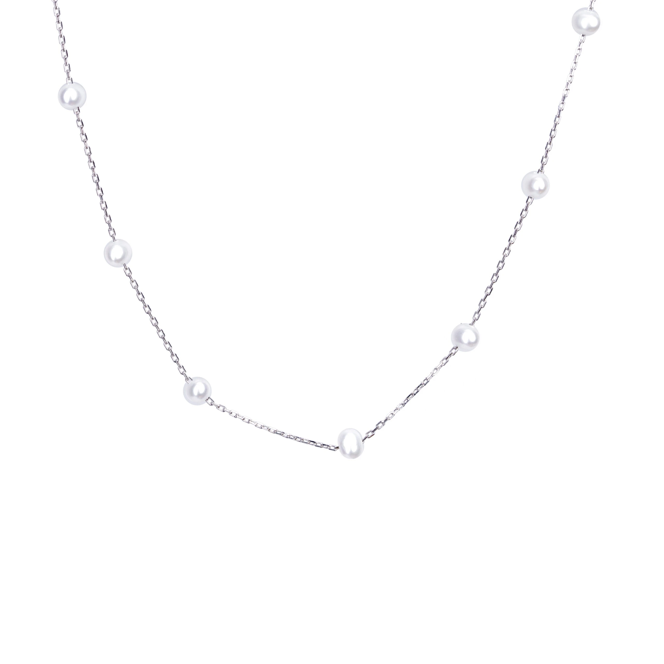 Thumbnail of Pearl silver necklace