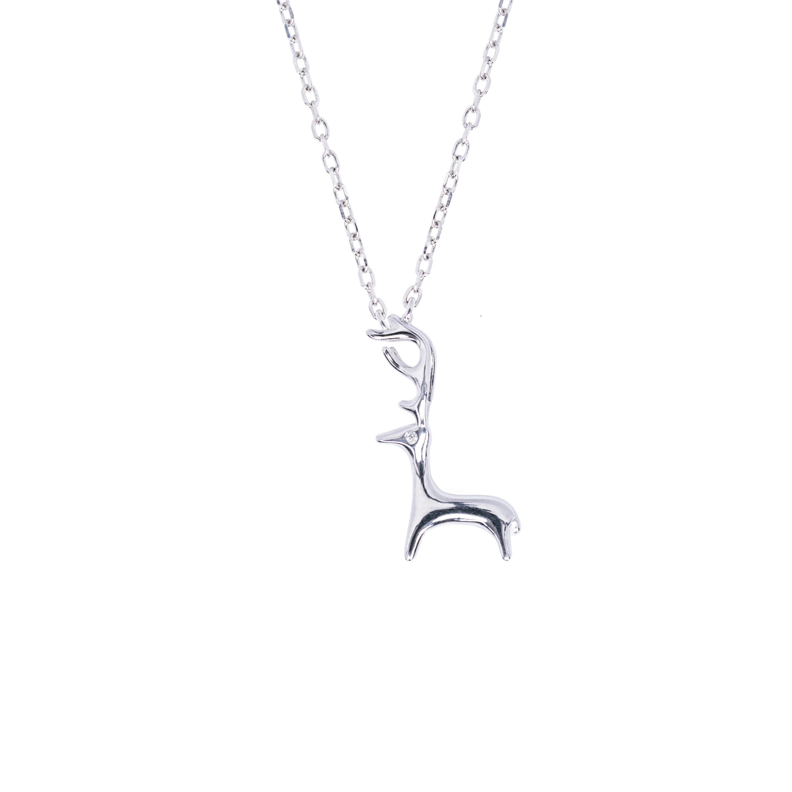 Thumbnail of Reindeer silver necklace