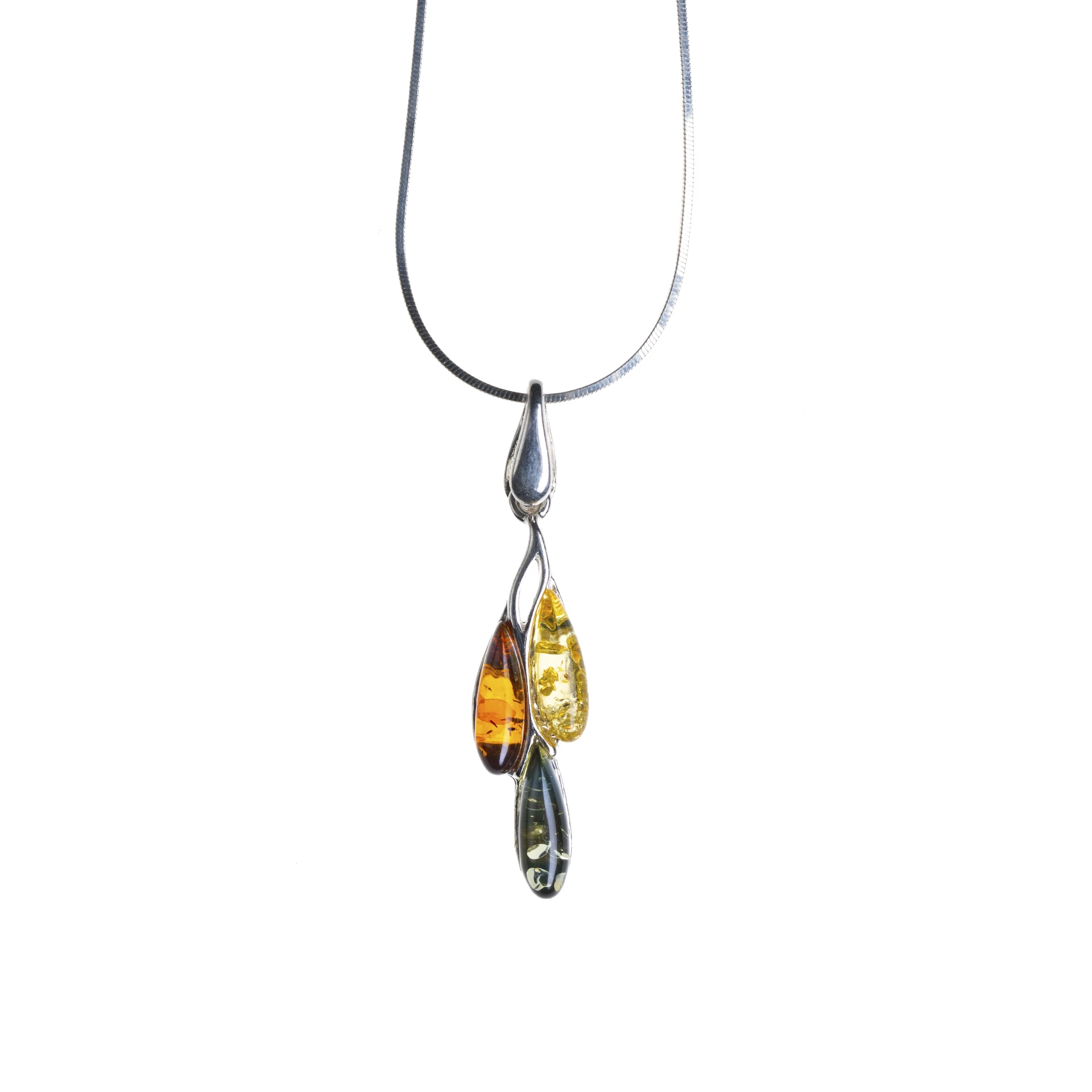 Thumbnail of Saga necklace with amber