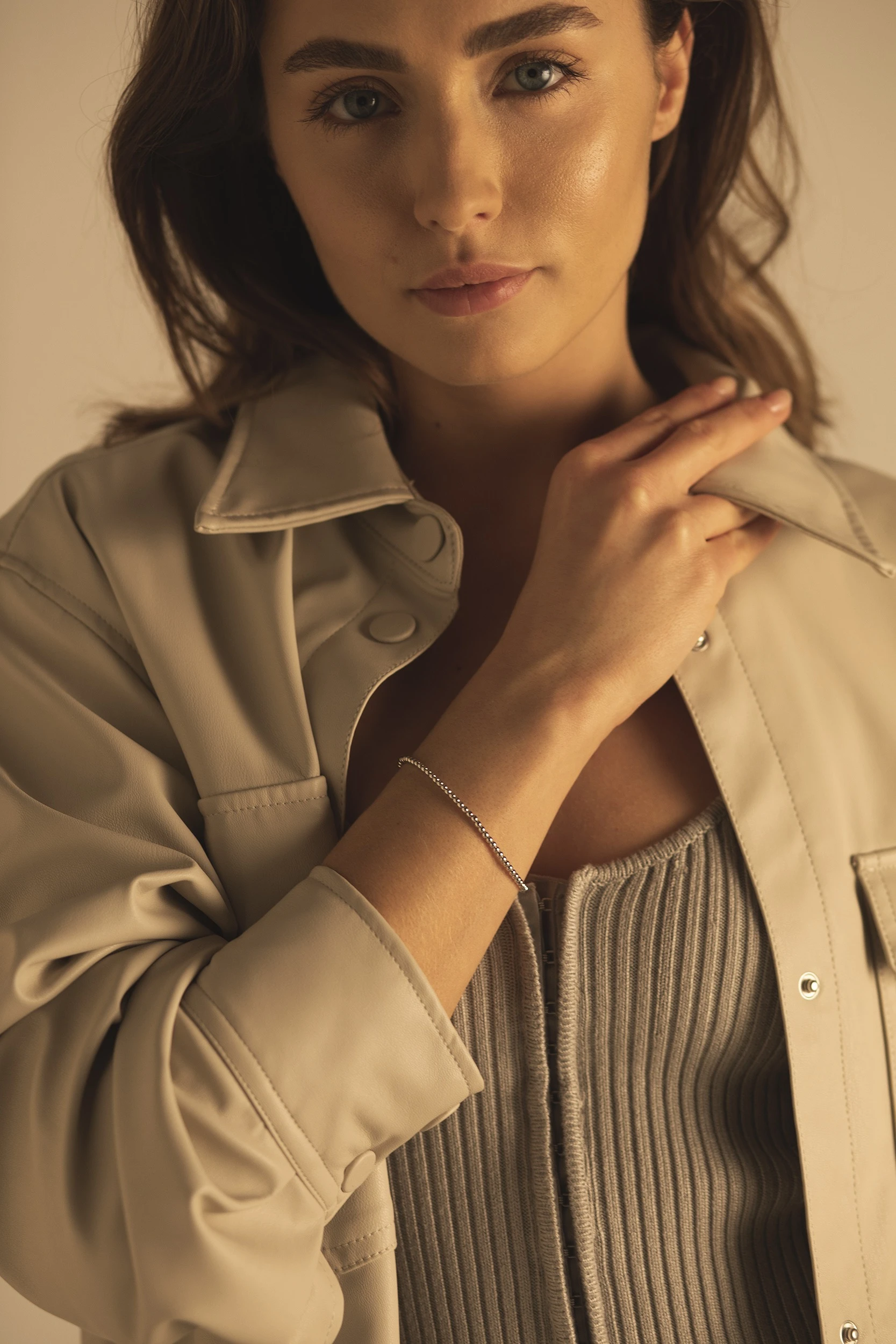 Thumbnail of Silver bead chain bracelet