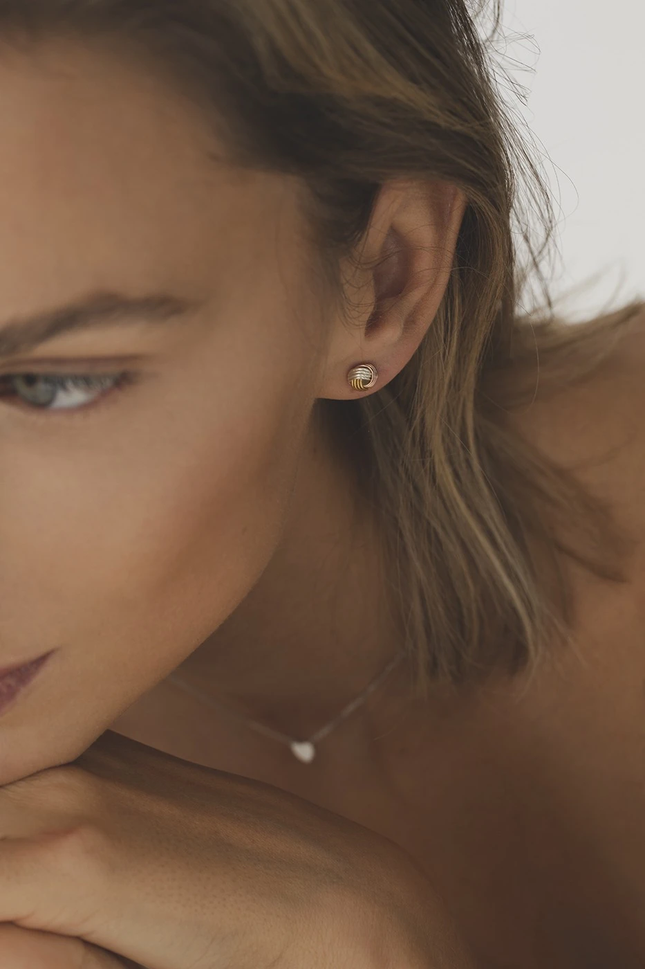 Silver earrings- knot