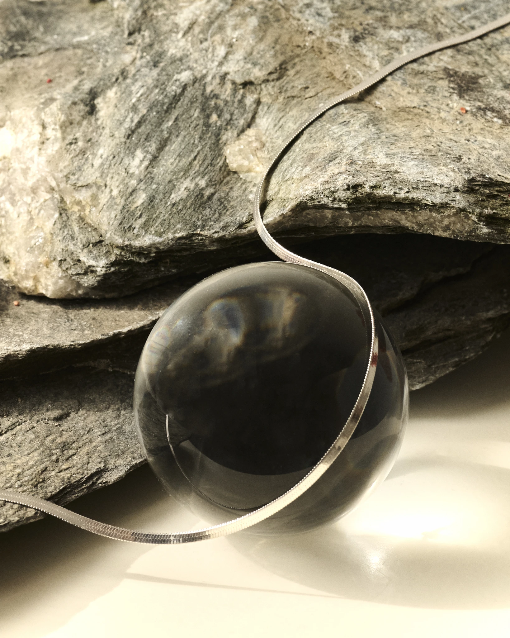 Orm kedjehalsband i silver