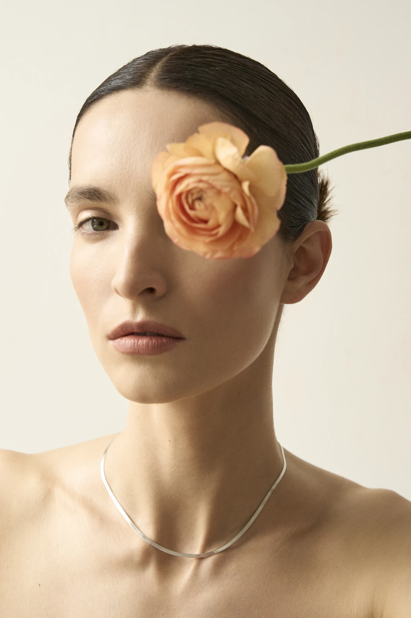 Thumbnail of Snake chain silver necklace