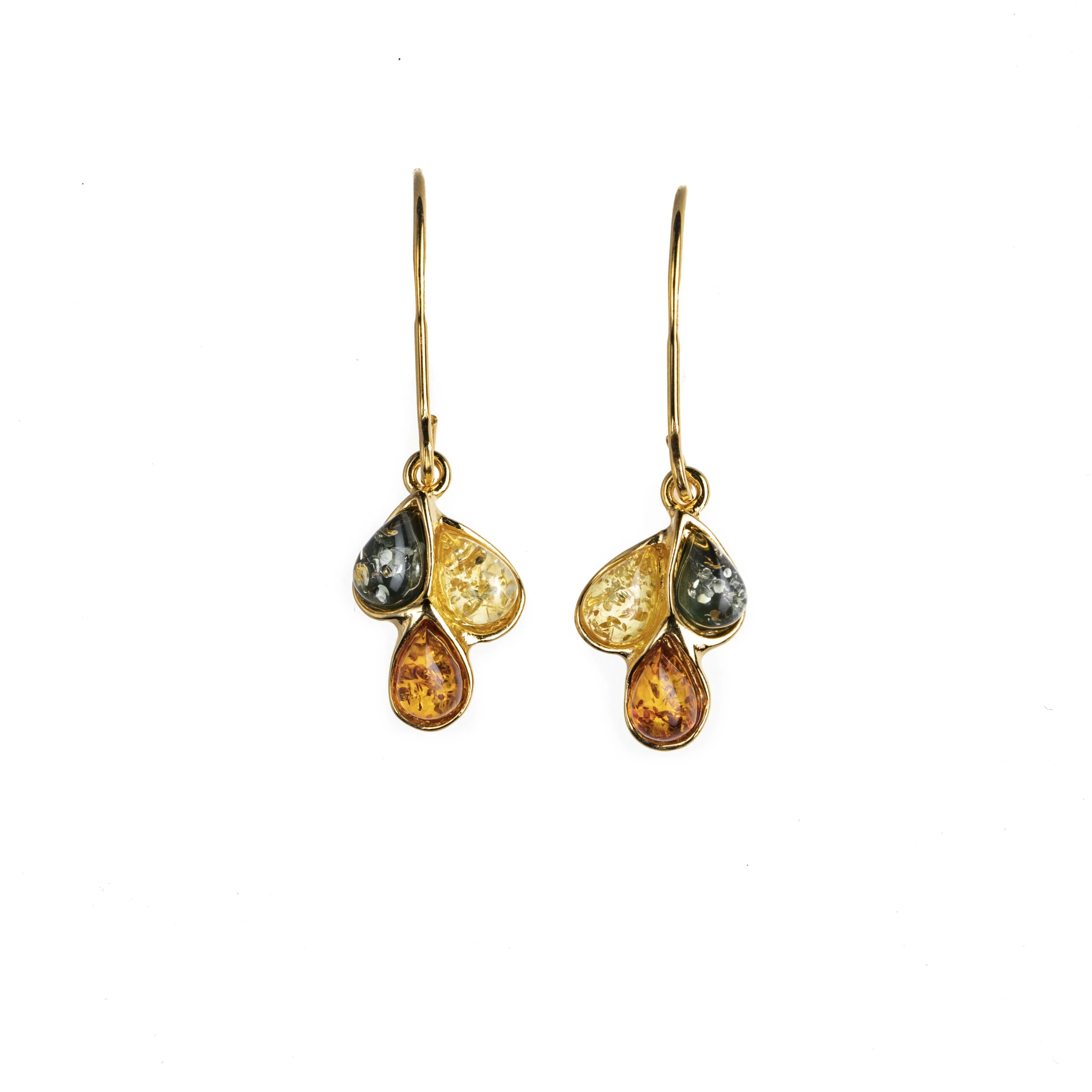 Thumbnail of Trio gold dangle earrings