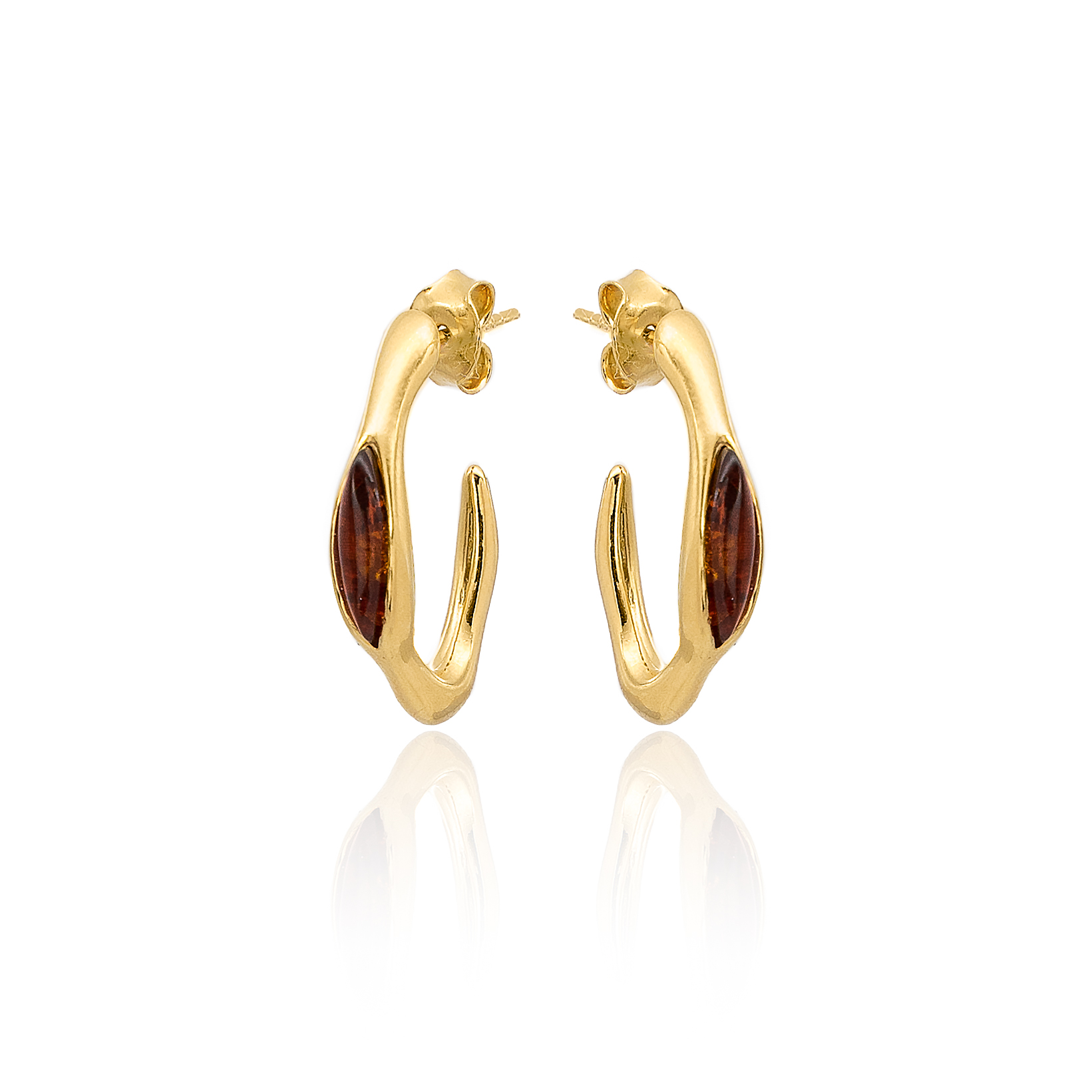 Amber hoops