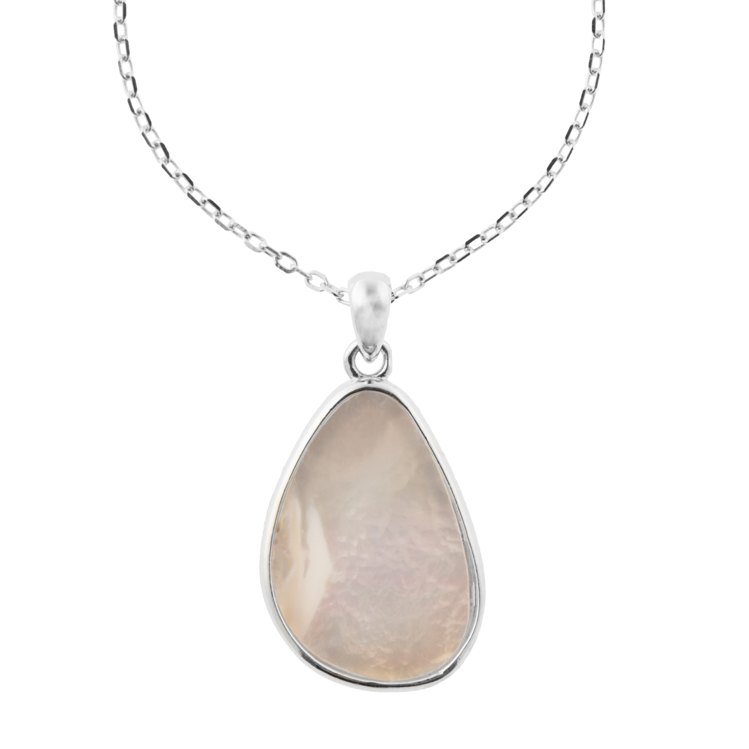 Thumbnail of Astra silver necklace with mother of pearl