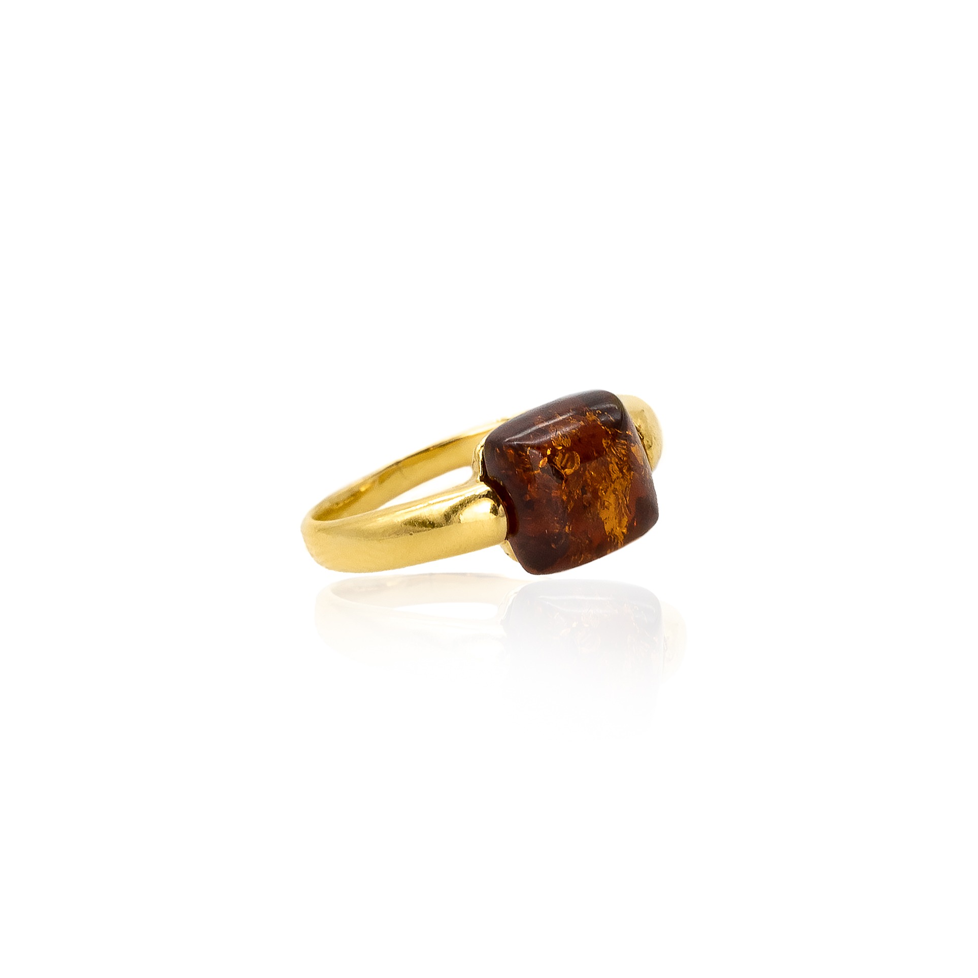 Thumbnail of Cornelia ring with cognac amber