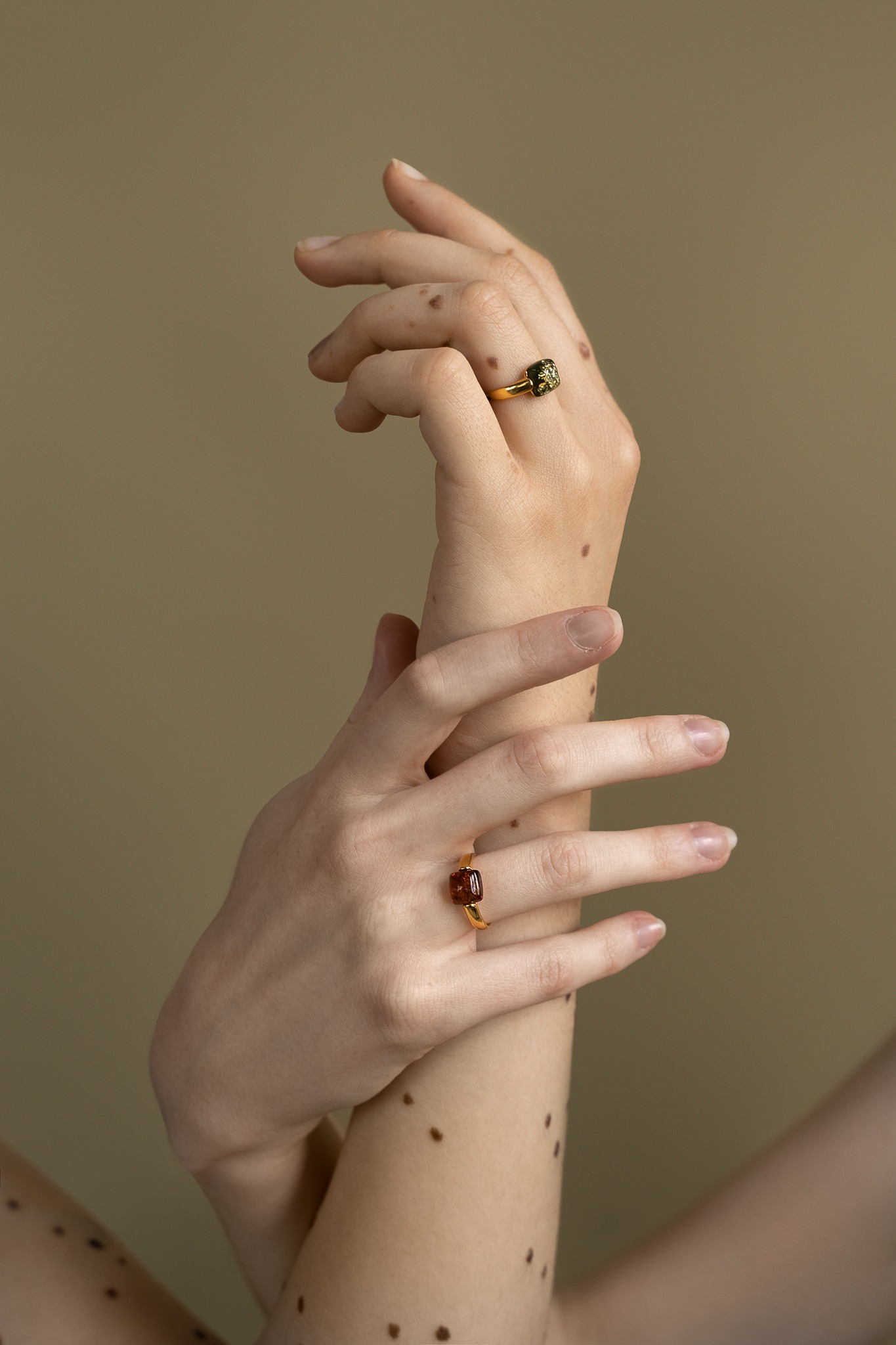 Thumbnail of Cornelia ring with cognac amber