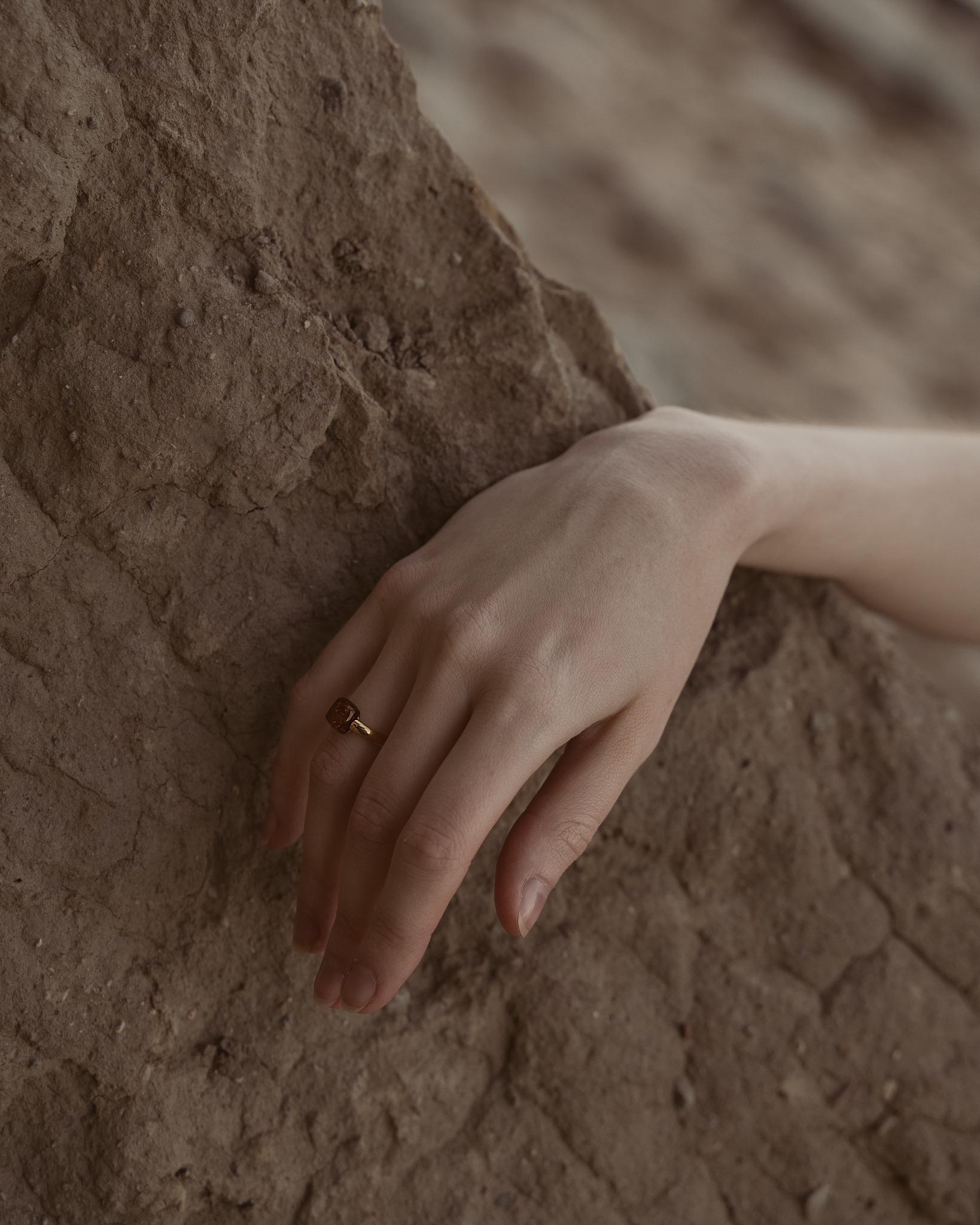 Thumbnail of Cornelia ring with cognac amber