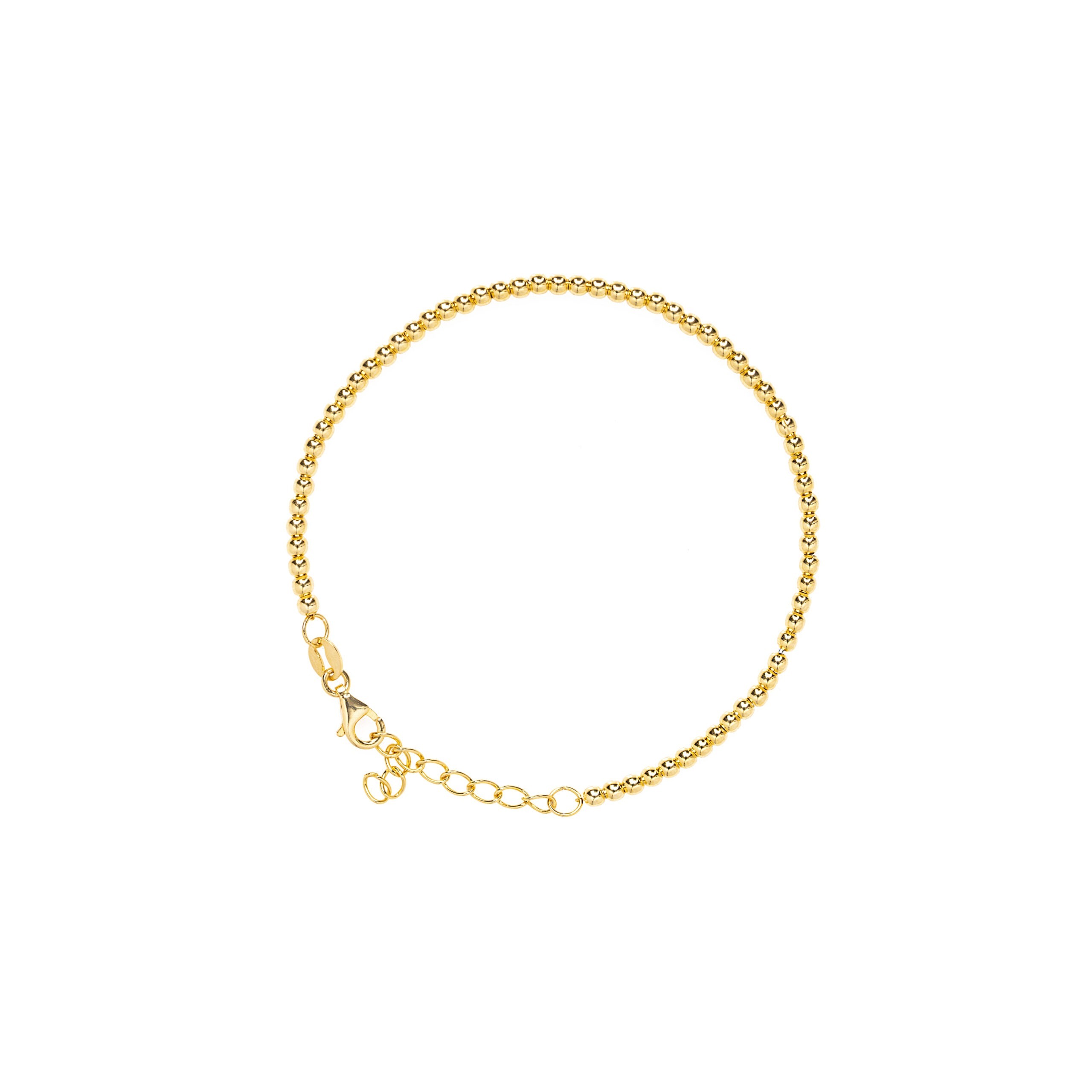 Gold bead chain bracelet