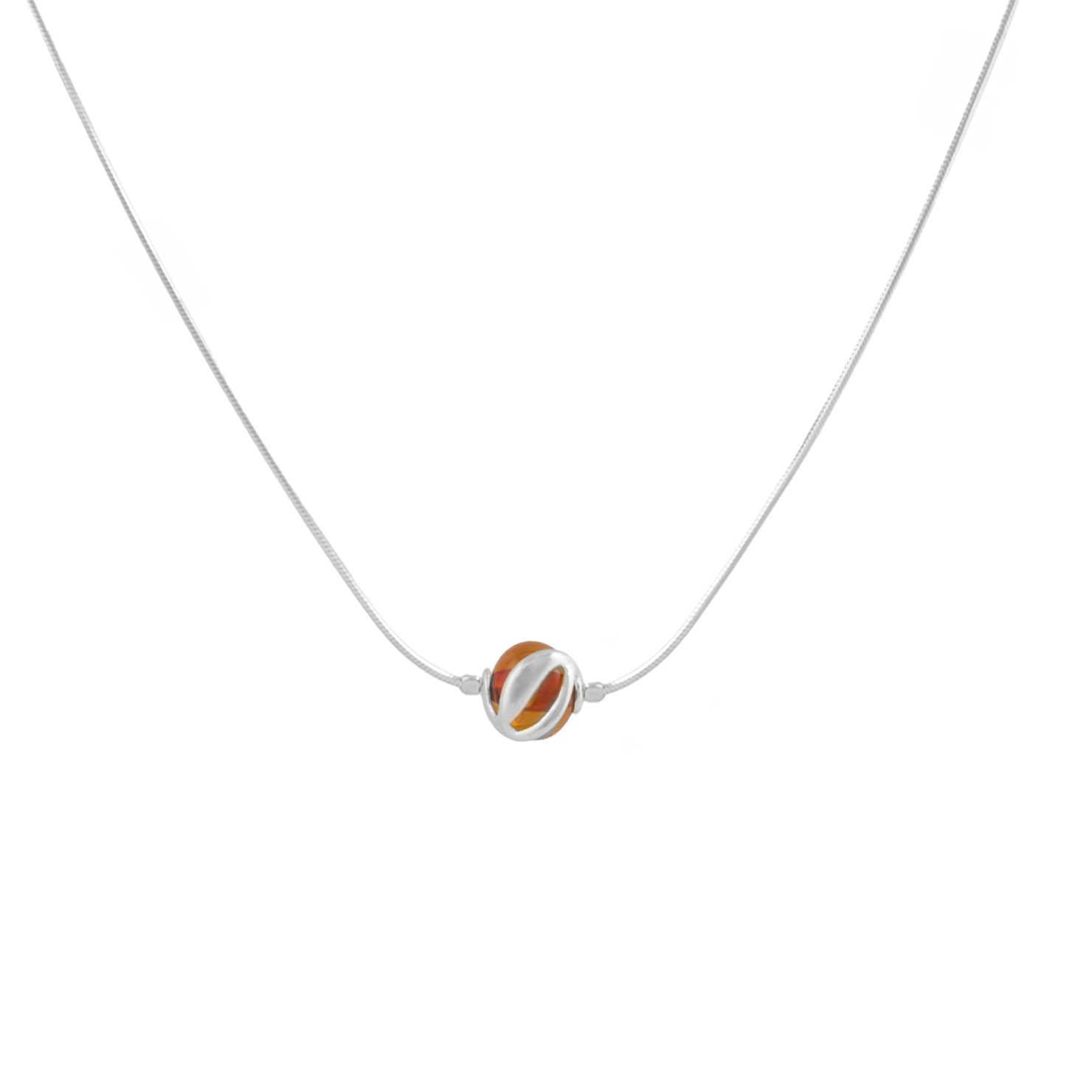 Thumbnail of Petite Sophia silver necklace.