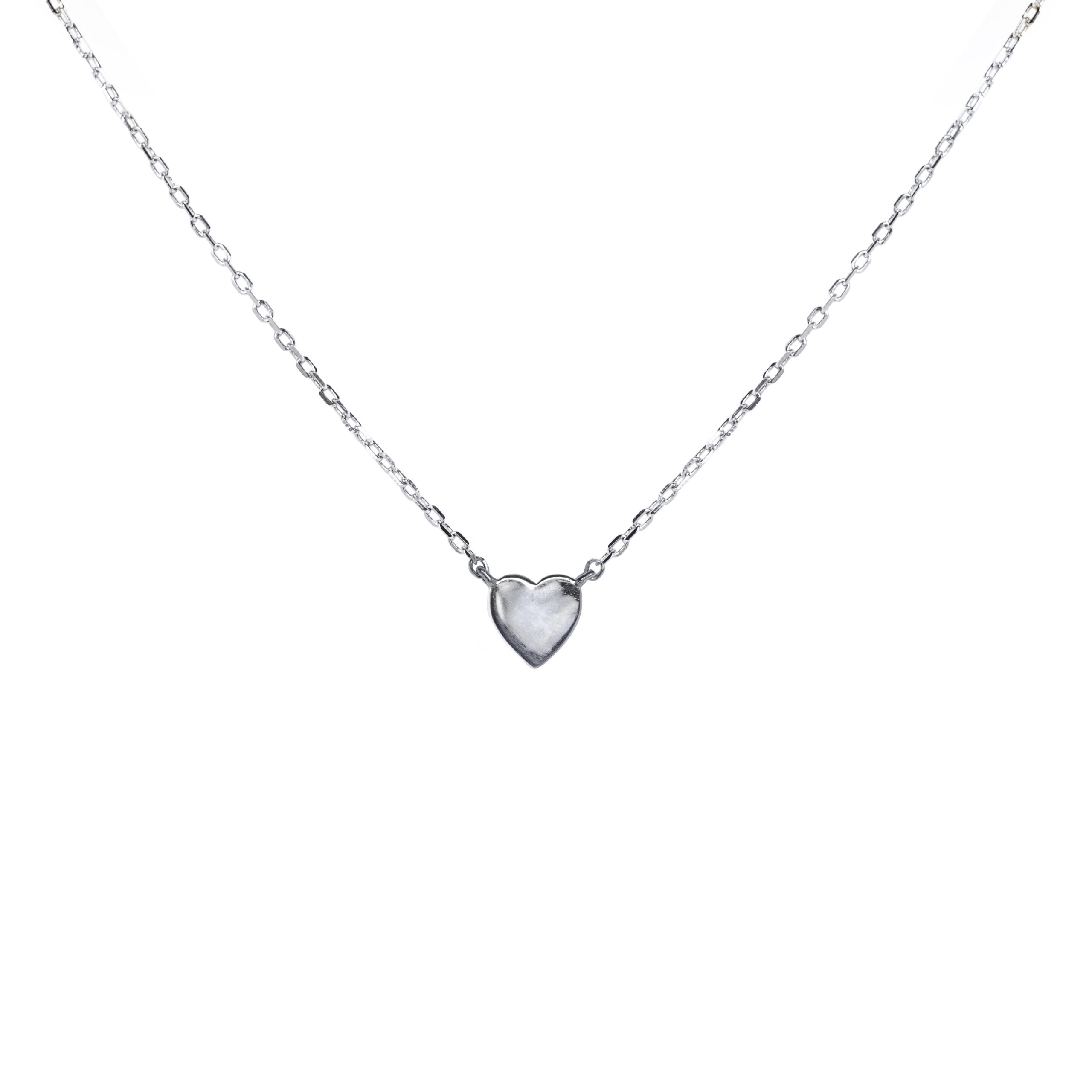 Thumbnail of Petite heart silver necklace